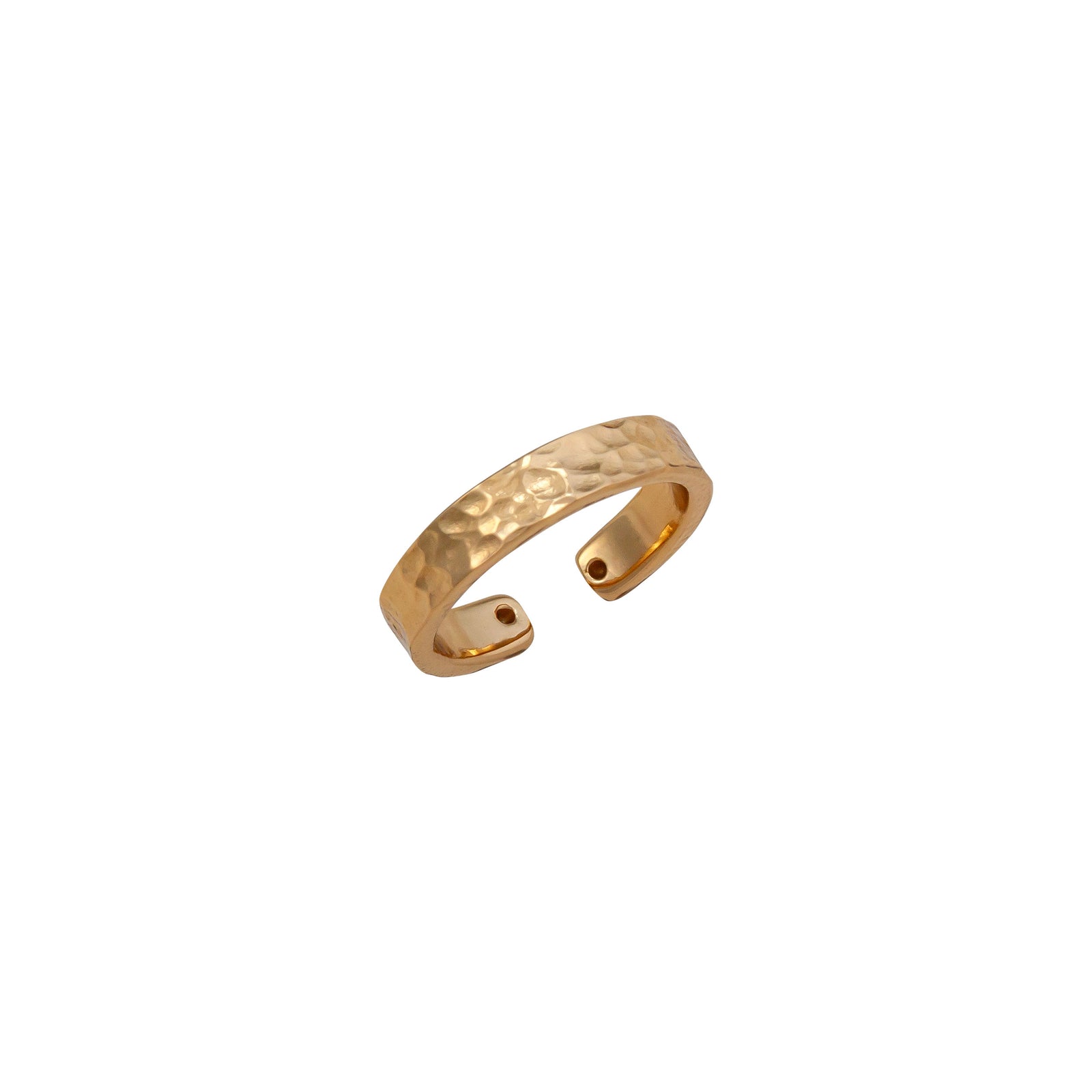 Alchemia Hammered Cuff Ring | Charles Albert Jewelry