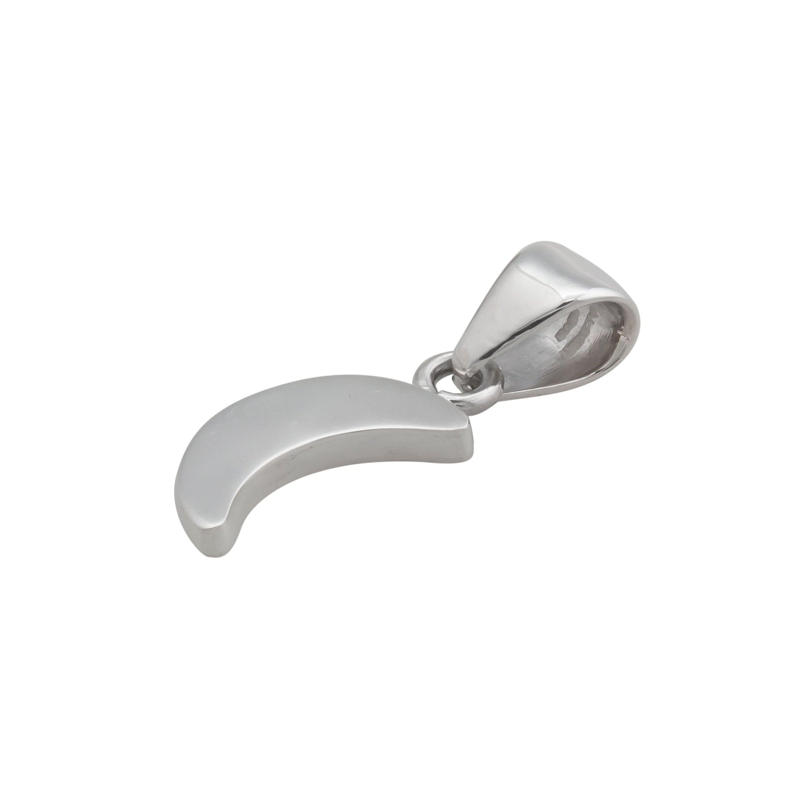 Sterling Silver Petite Crescent Moon Pendant | Charles Albert Jewelry
