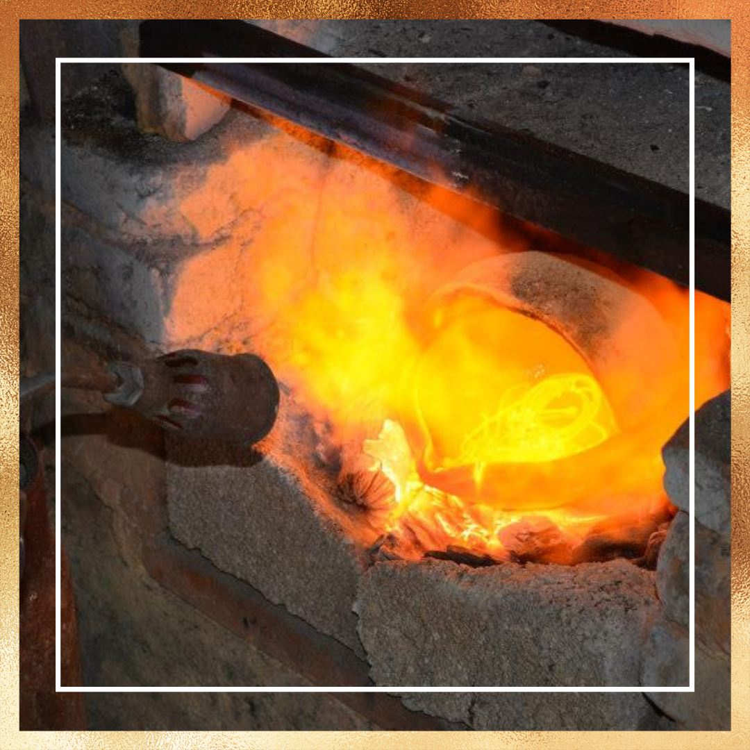 Alchemia being melted by fire