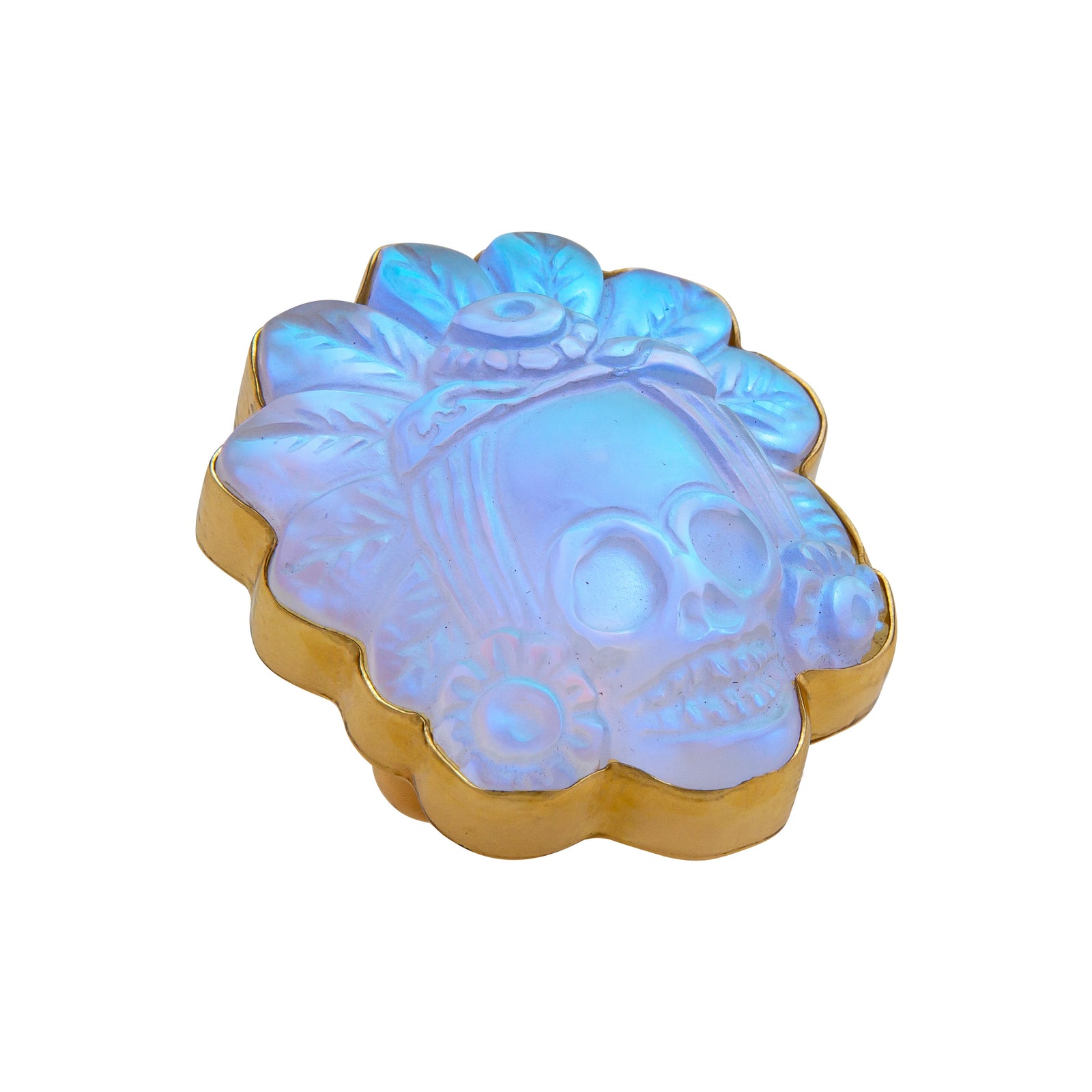 Alchemia Luminite Headdress Skull Adjustable Ring | Charles Albert Jewelry