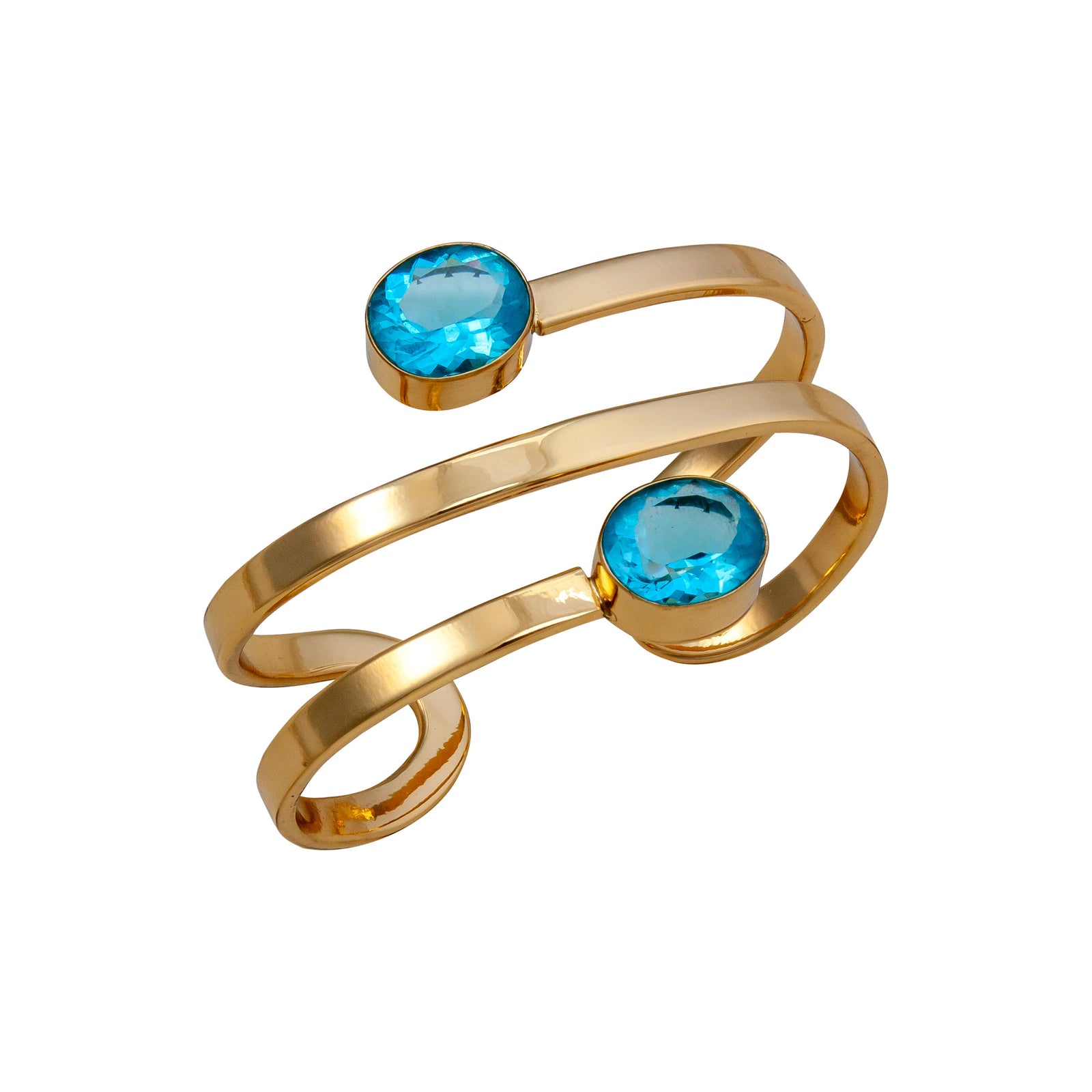 Alchemia Blue Topaz Wrap Cuff | Charles Albert Jewelry