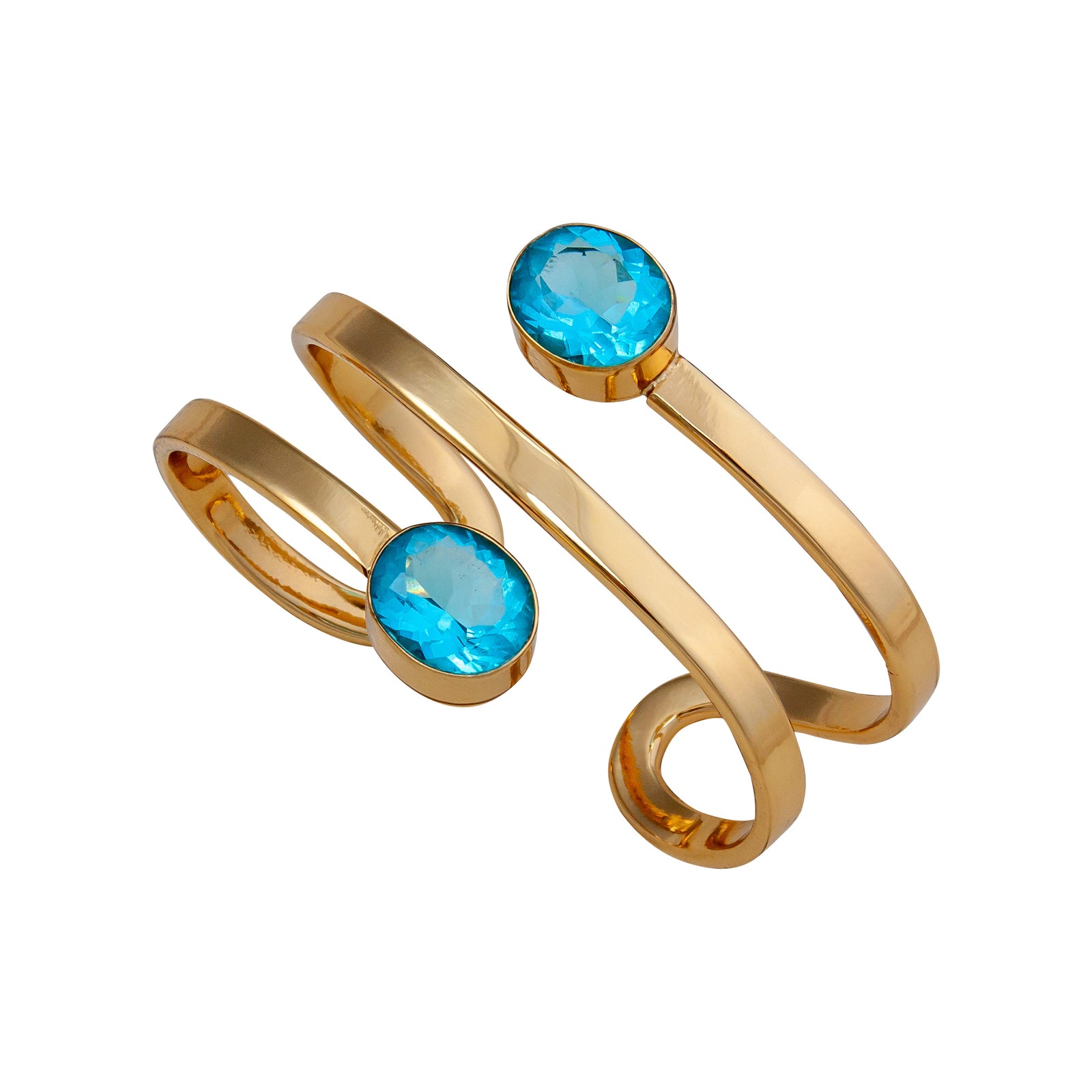 Alchemia Blue Topaz Wrap Cuff | Charles Albert Jewelry