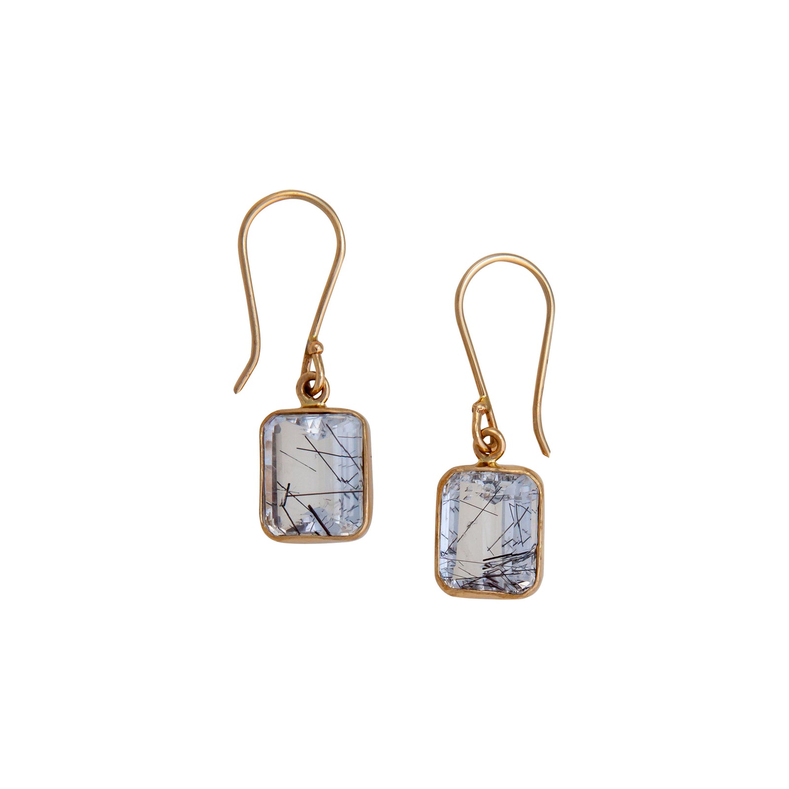 Alchemia Tourmalinated Quartz Drop Earrings | Charles Albert Jewelry