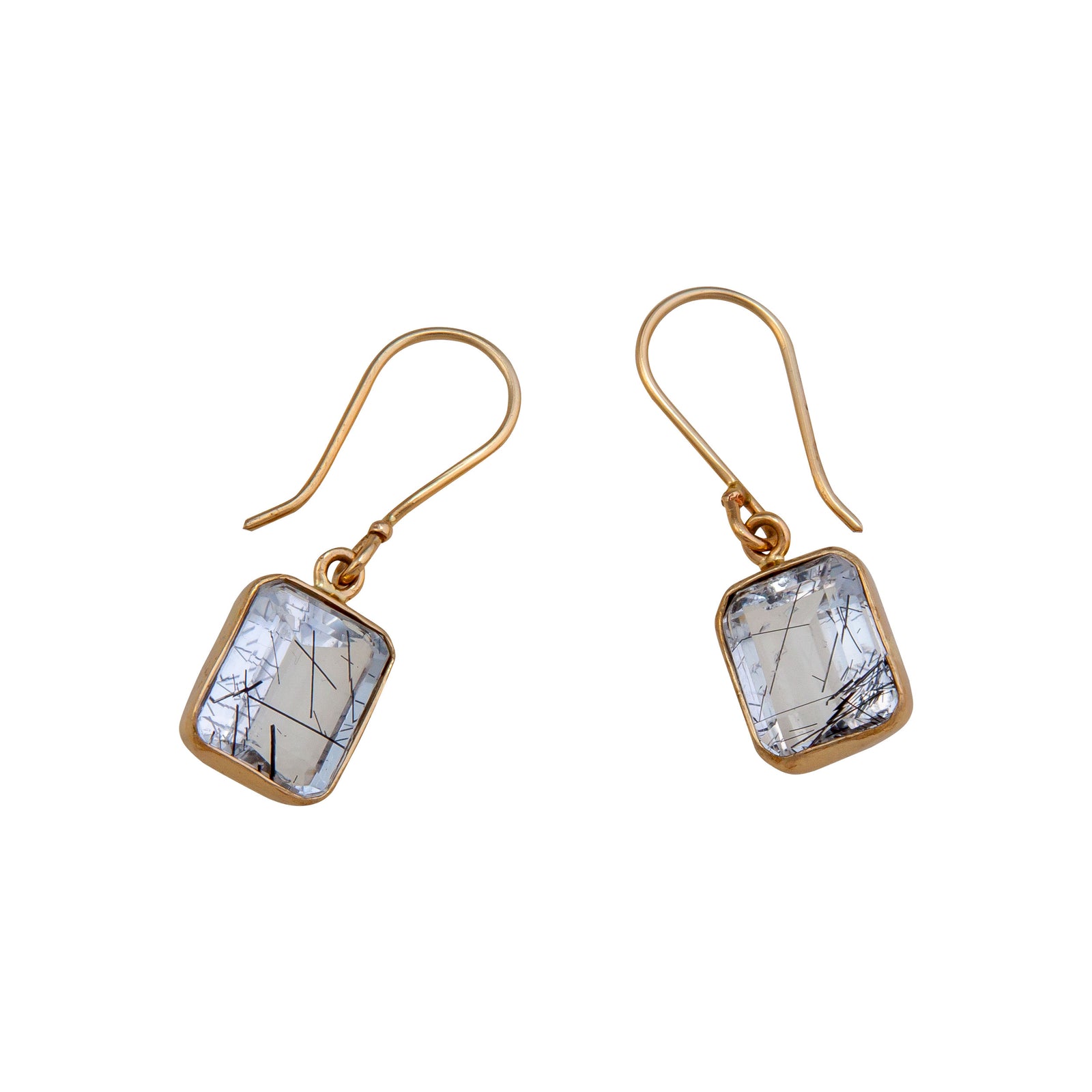 Alchemia Tourmalinated Quartz Drop Earrings | Charles Albert Jewelry