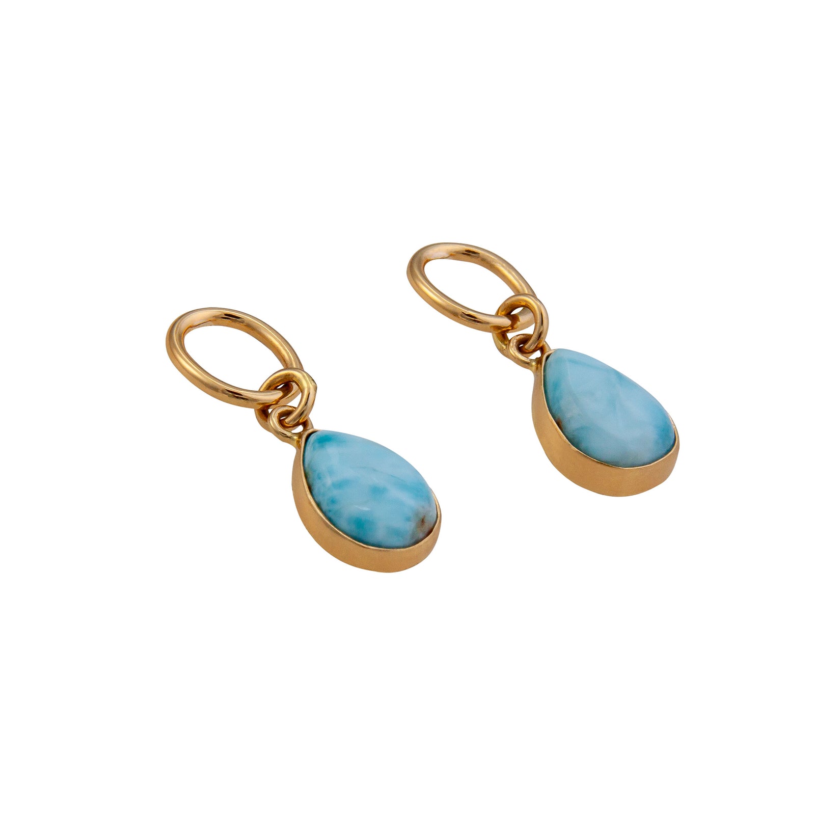 Alchemia Larimar Teardrop Post Earrings | Charles Albert Jewelry