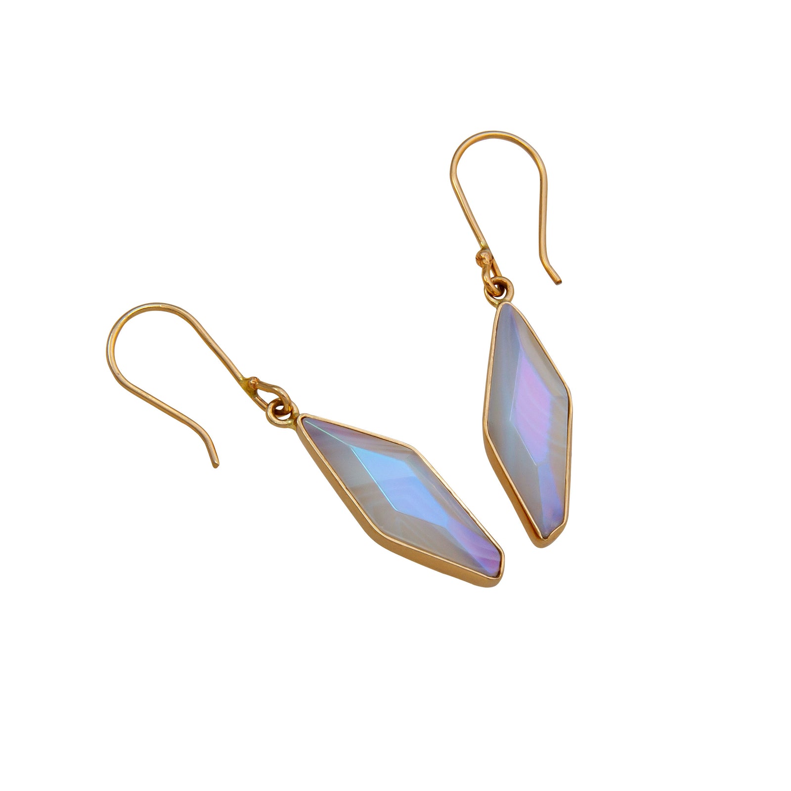 Alchemia White Treated Quartz and Glass Drop Earrings | Charles Albert Jewelry