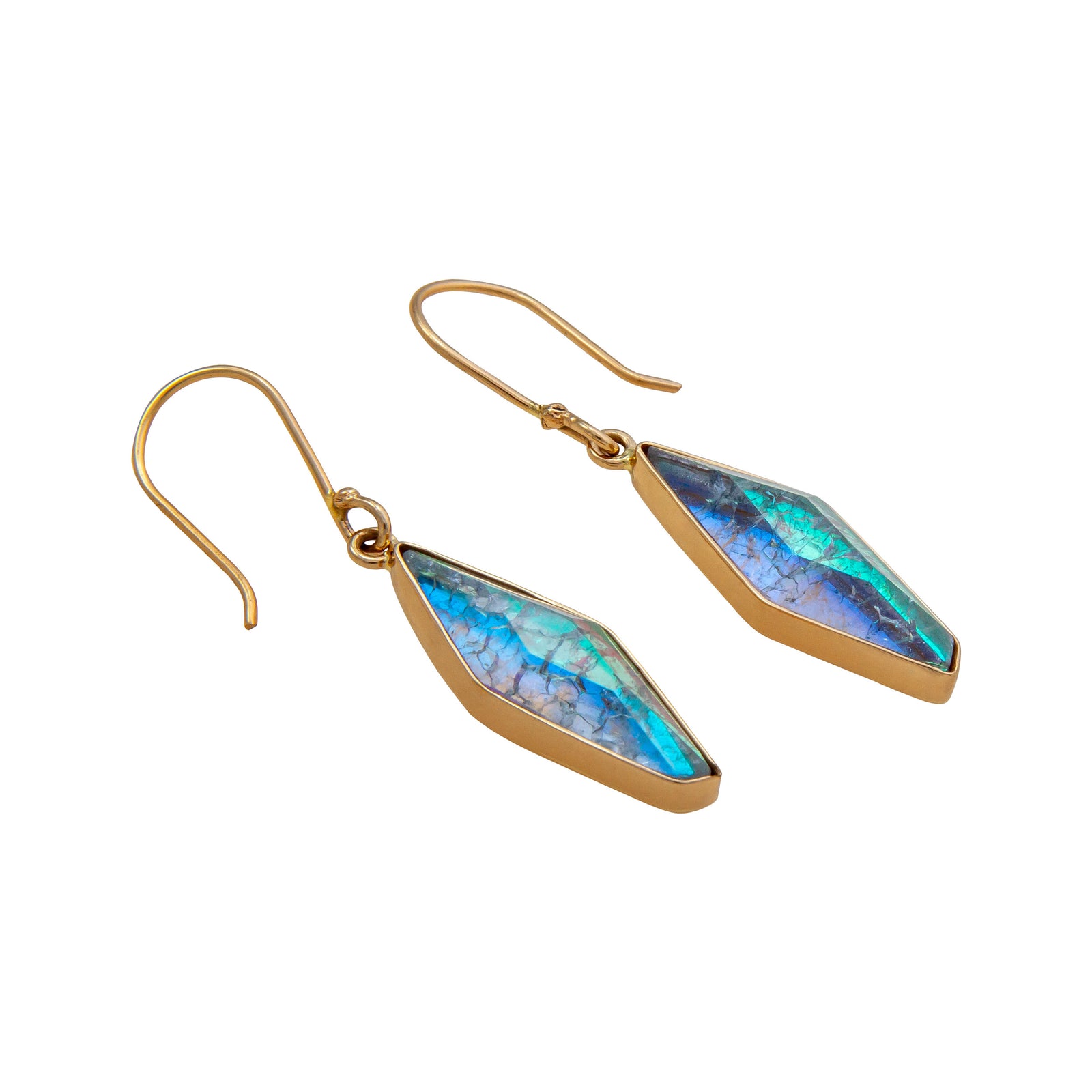 Alchemia Treated Quartz and Glass Drop Earrings | Charles Albert Jewelry