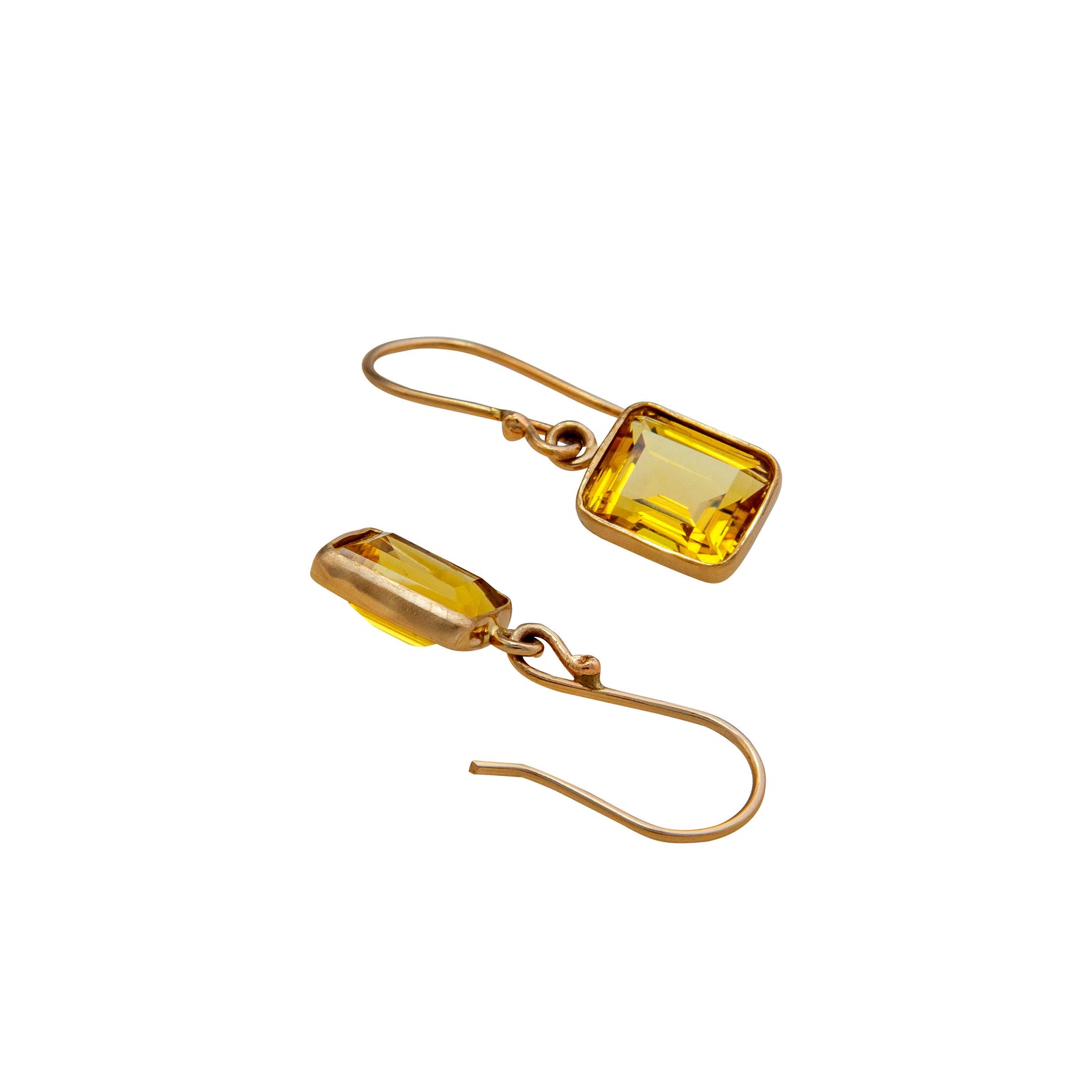 Alchemia Citrine Petite Drop Earrings | Charles Albert Jewelry