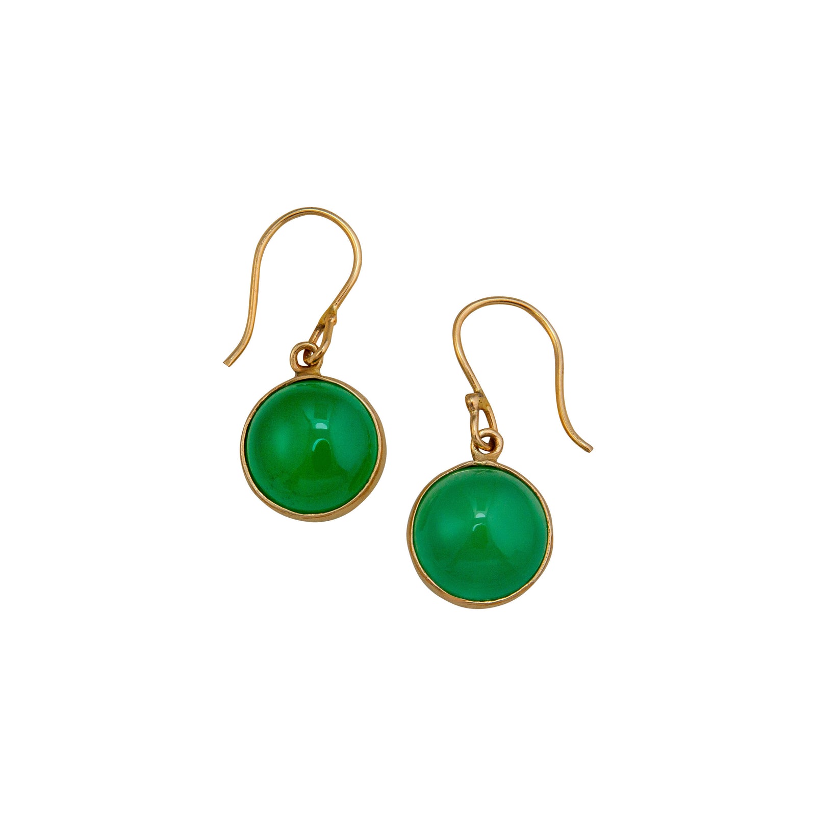 Alchemia Green Quartz Round Drop Earrings | Charles Albert Jewelry