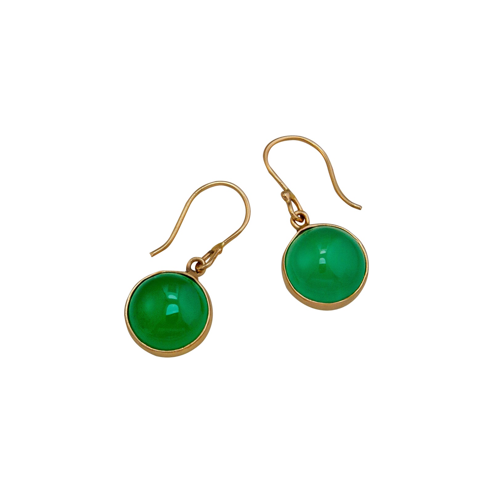 Alchemia Green Quartz Round Drop Earrings | Charles Albert Jewelry