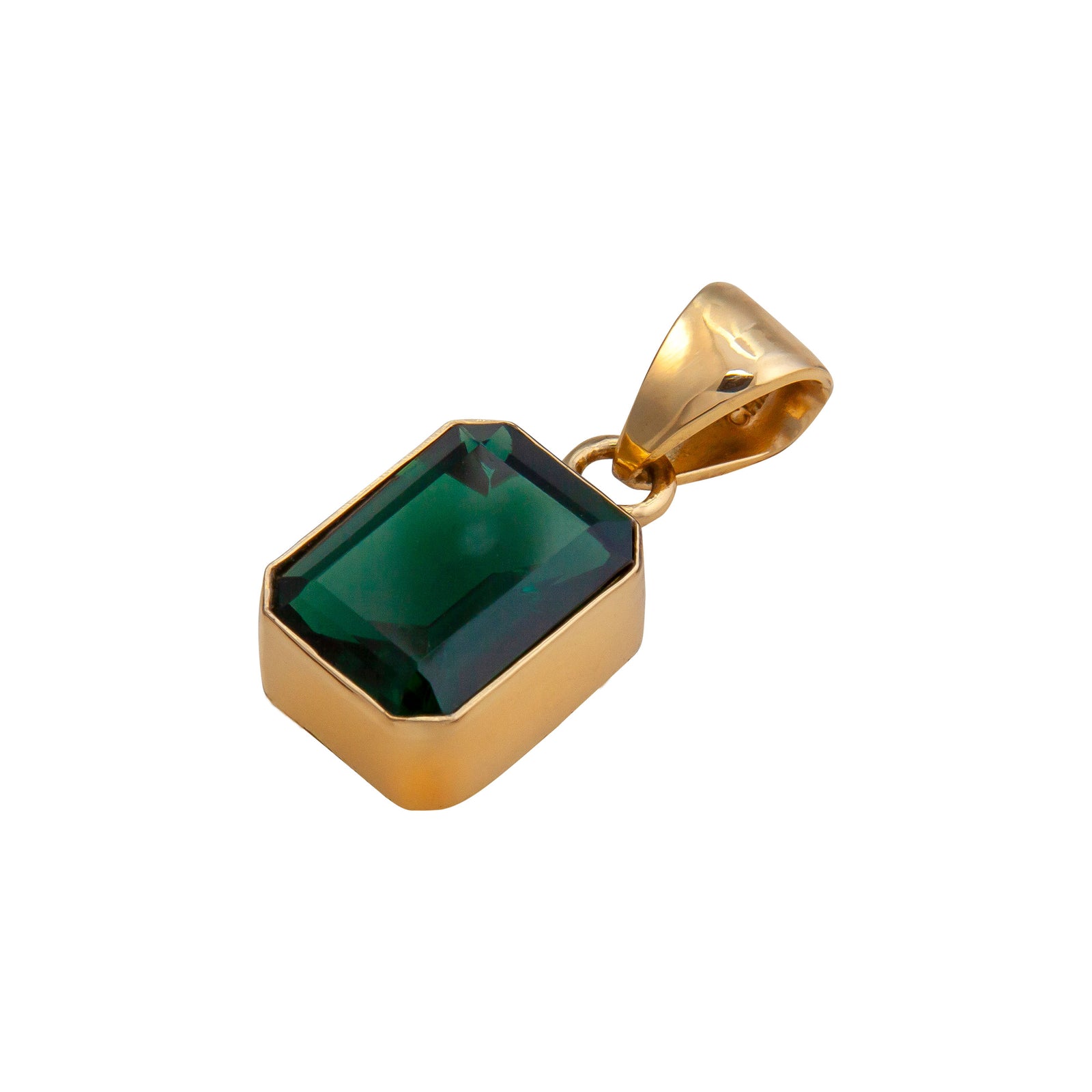Alchemia Lab Created Emerald Pendant | Charles Albert Jewelry