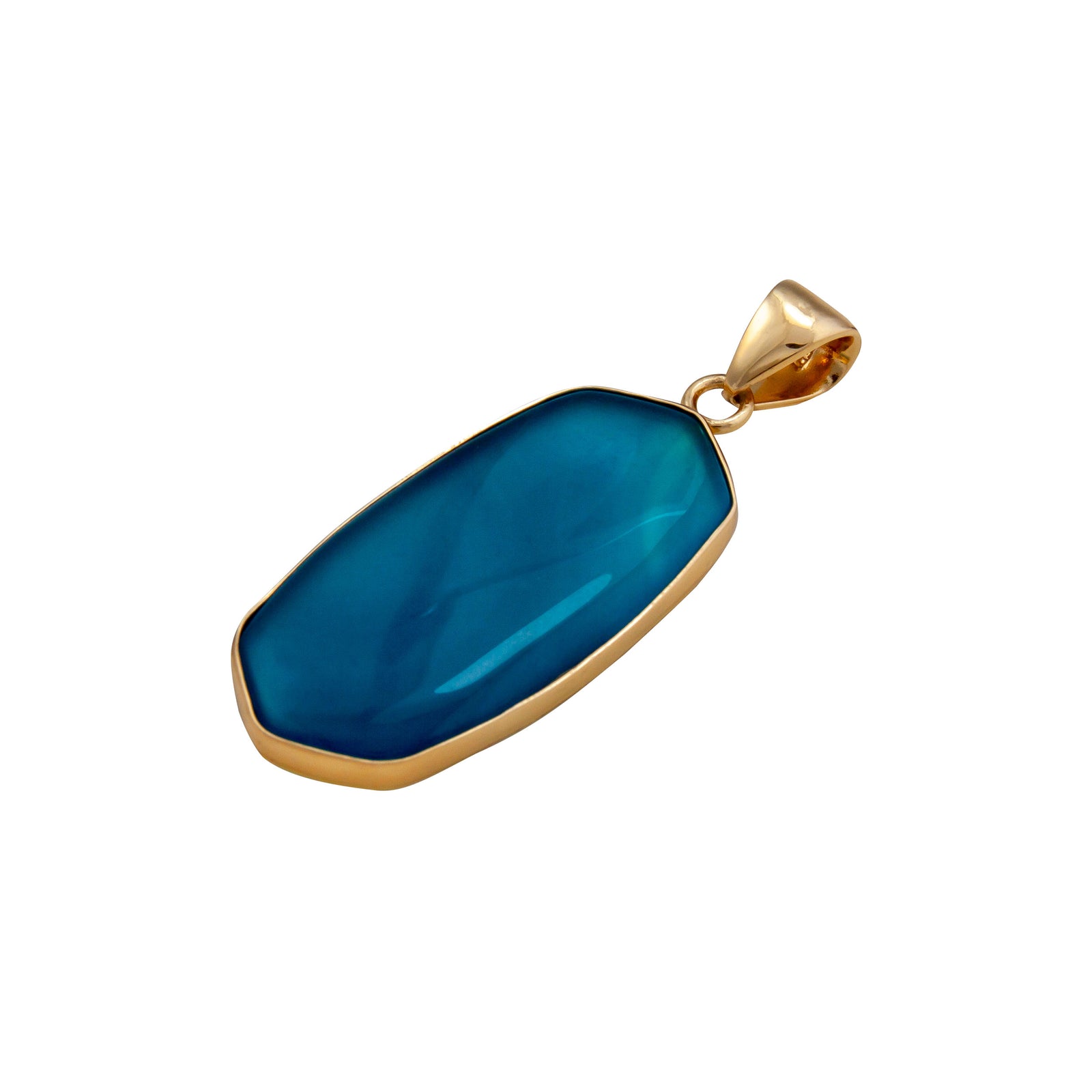 Alchemia Blue Faceted Agate Pendant | Charles Albert Jewelry
