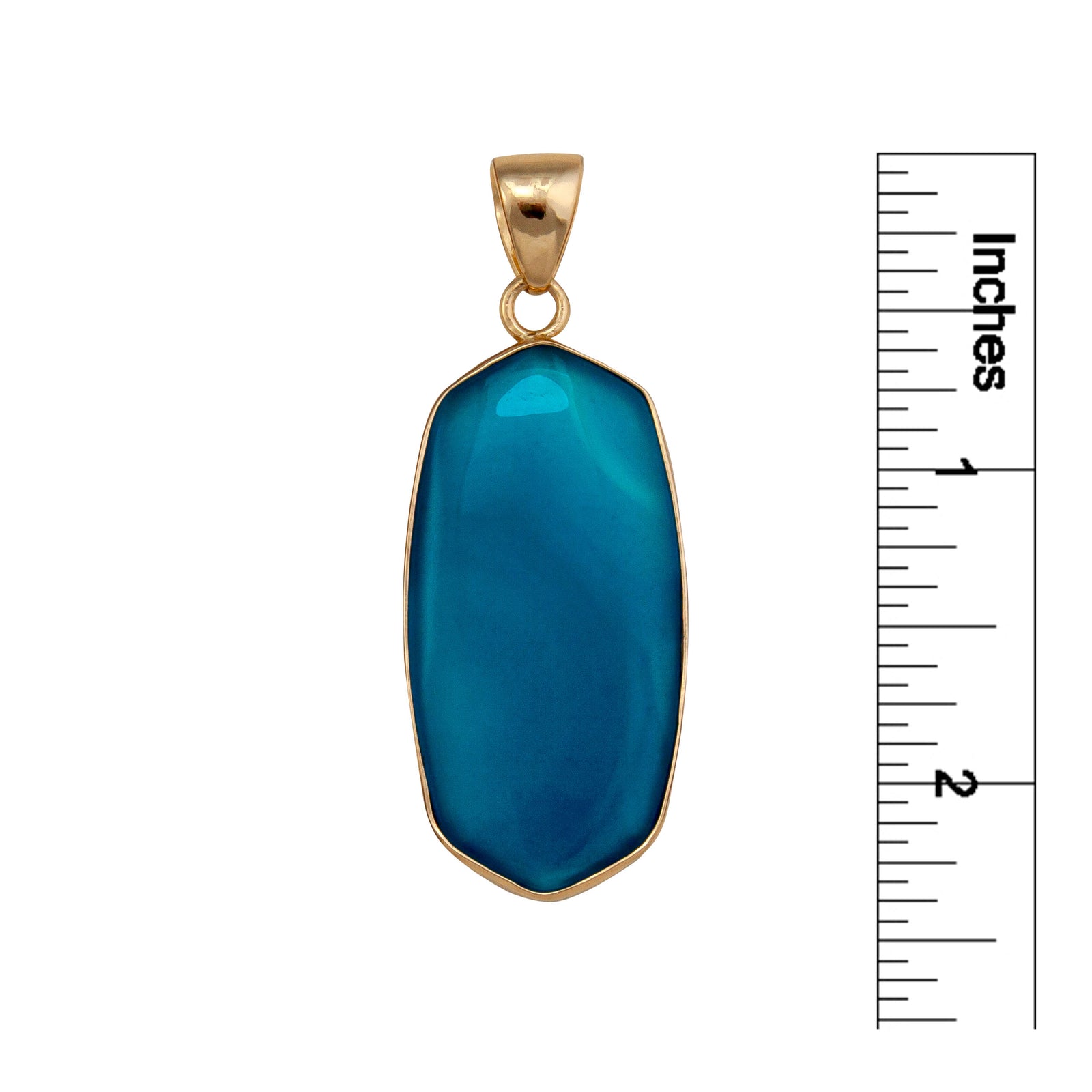 Alchemia Blue Faceted Agate Pendant | Charles Albert Jewelry