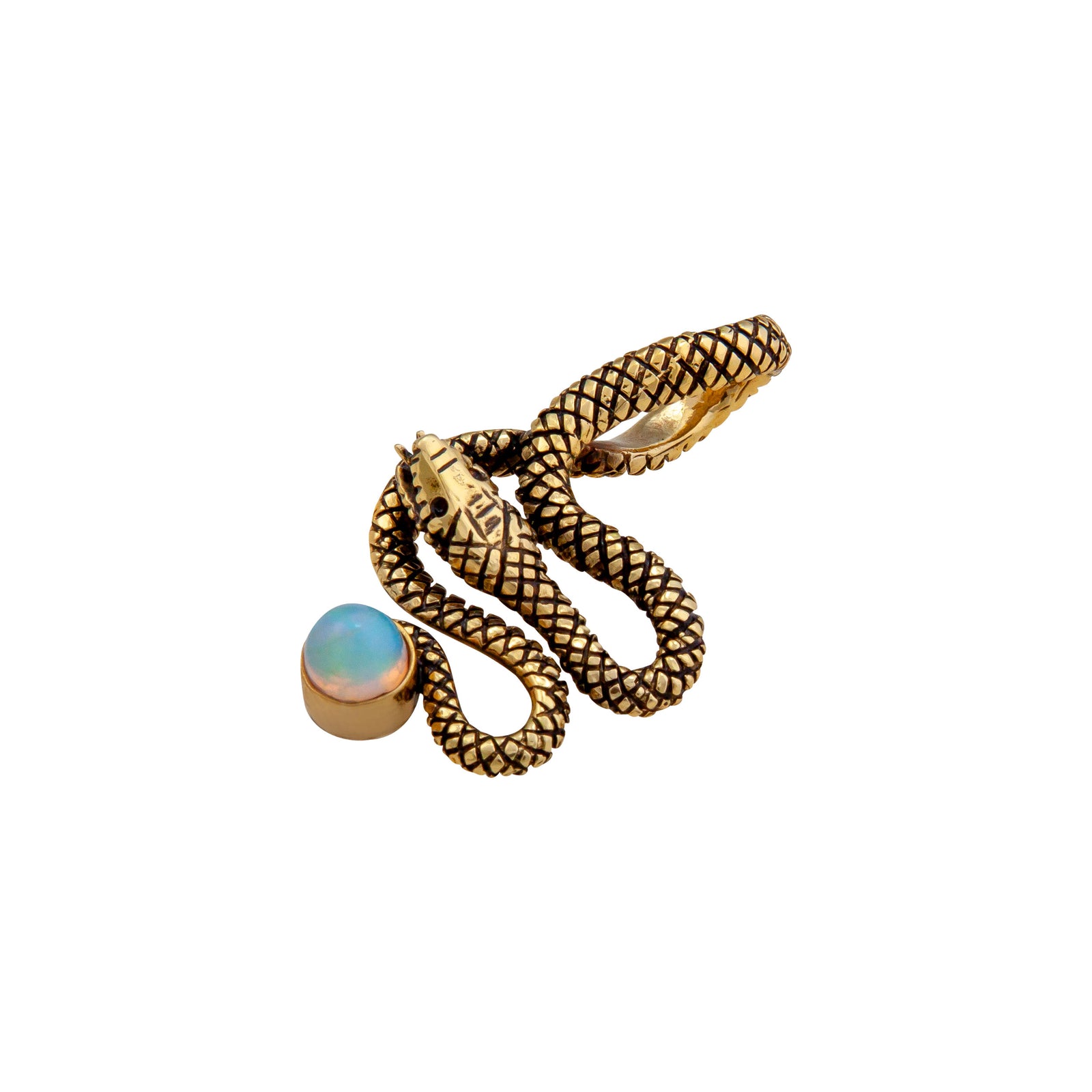 Alchemia Ethiopian Opal Snake Pendant | Charles Albert Jewelry
