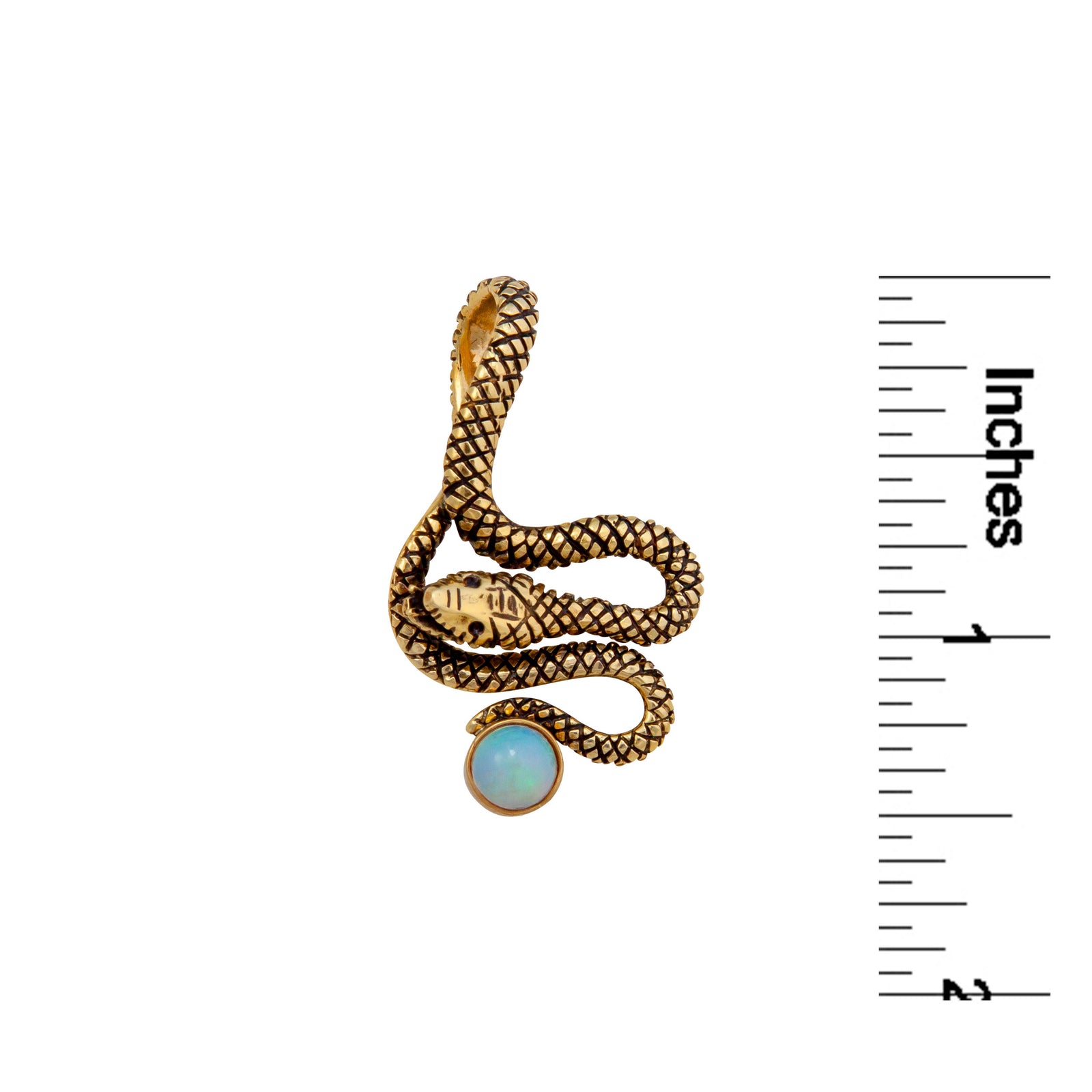 Alchemia Ethiopian Opal Snake Pendant | Charles Albert Jewelry