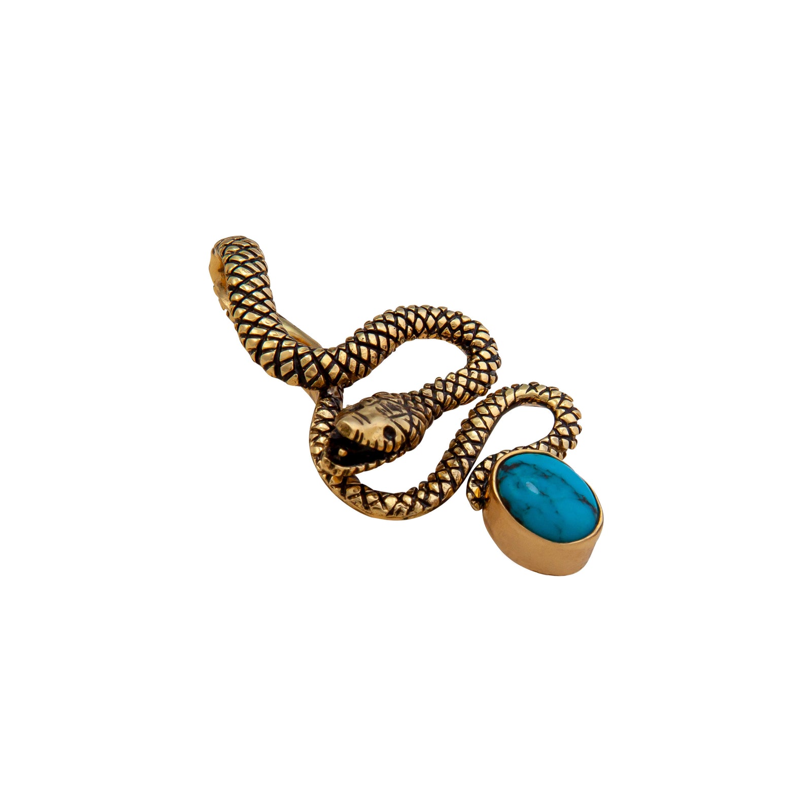 Alchemia Turquoise Snake Pendant | Charles Albert Jewelry