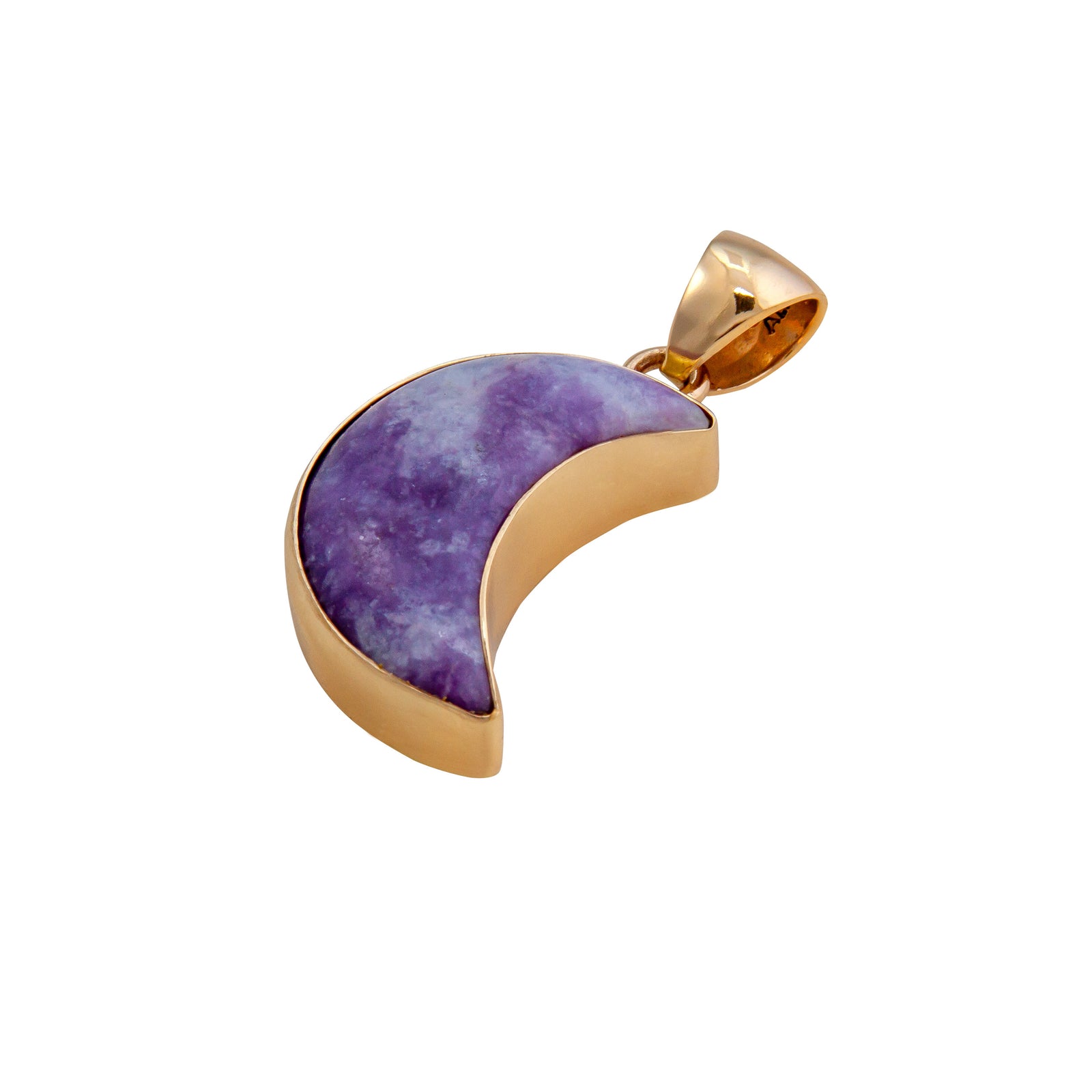 Alchemia Lepidolite Moon Pendant | Charles Albert Jewelry