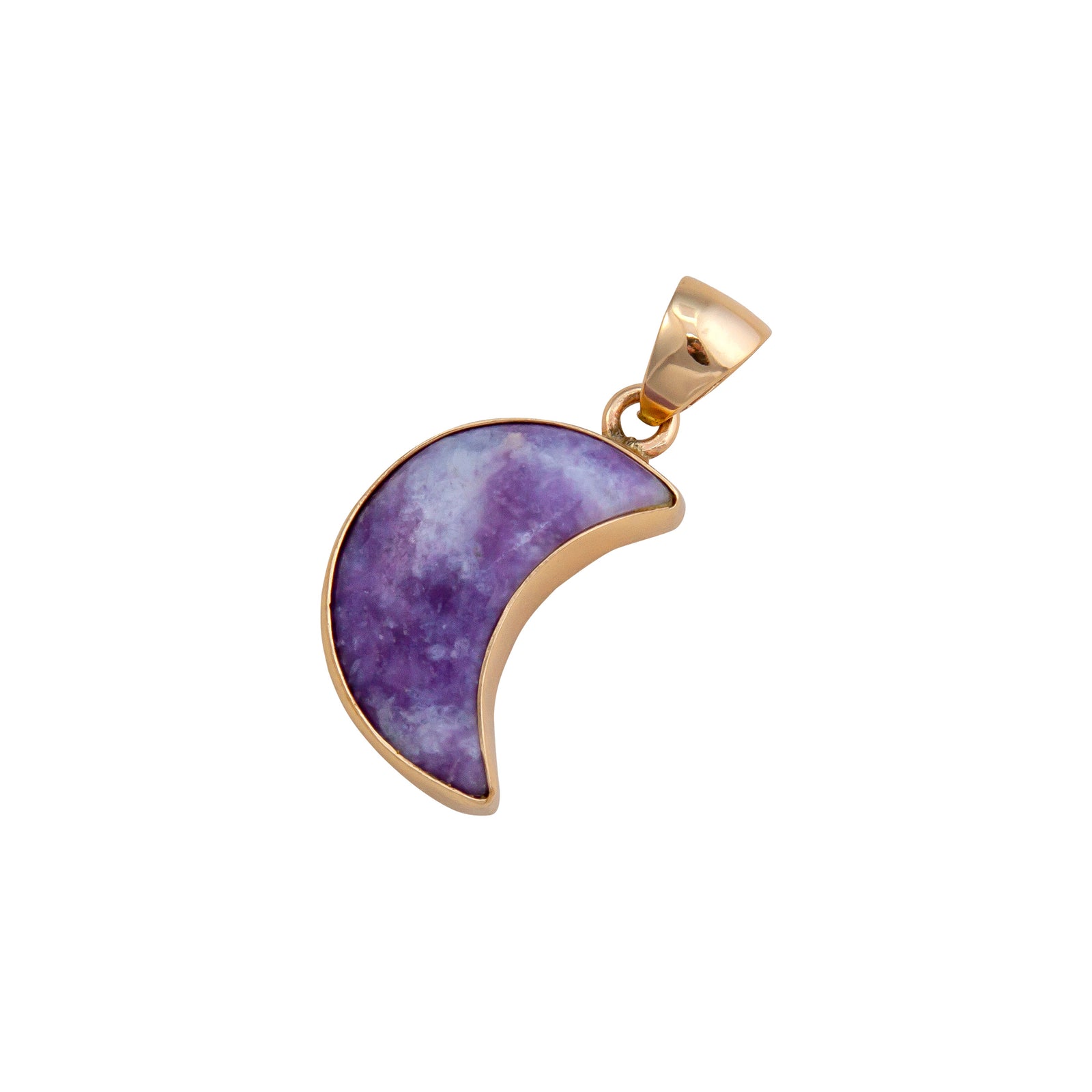Alchemia Lepidolite Moon Pendant | Charles Albert Jewelry