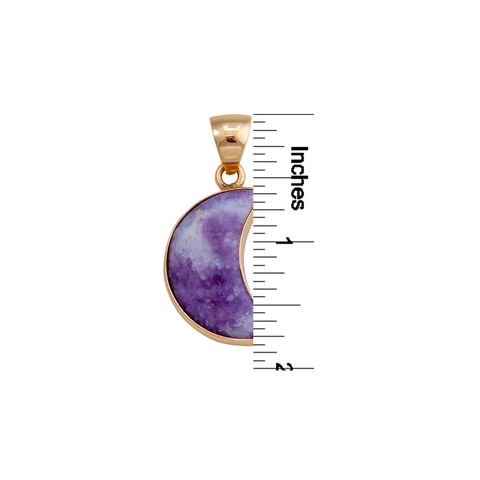 Alchemia Lepidolite Moon Pendant | Charles Albert Jewelry