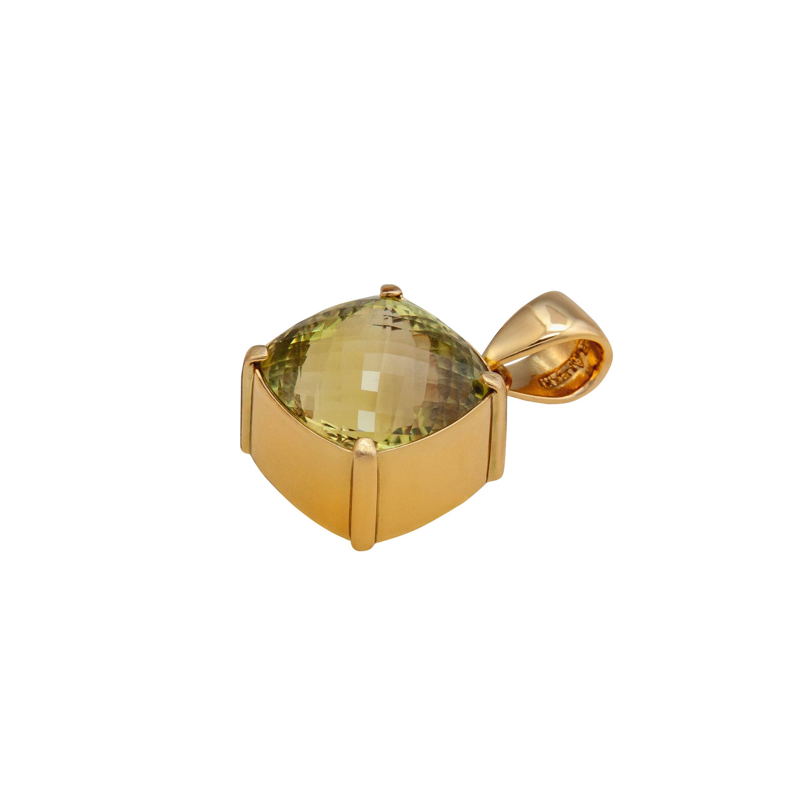 Alchemia Lemon Citrine Prong and Bezel Set Pendant | Charles Albert Jewelry