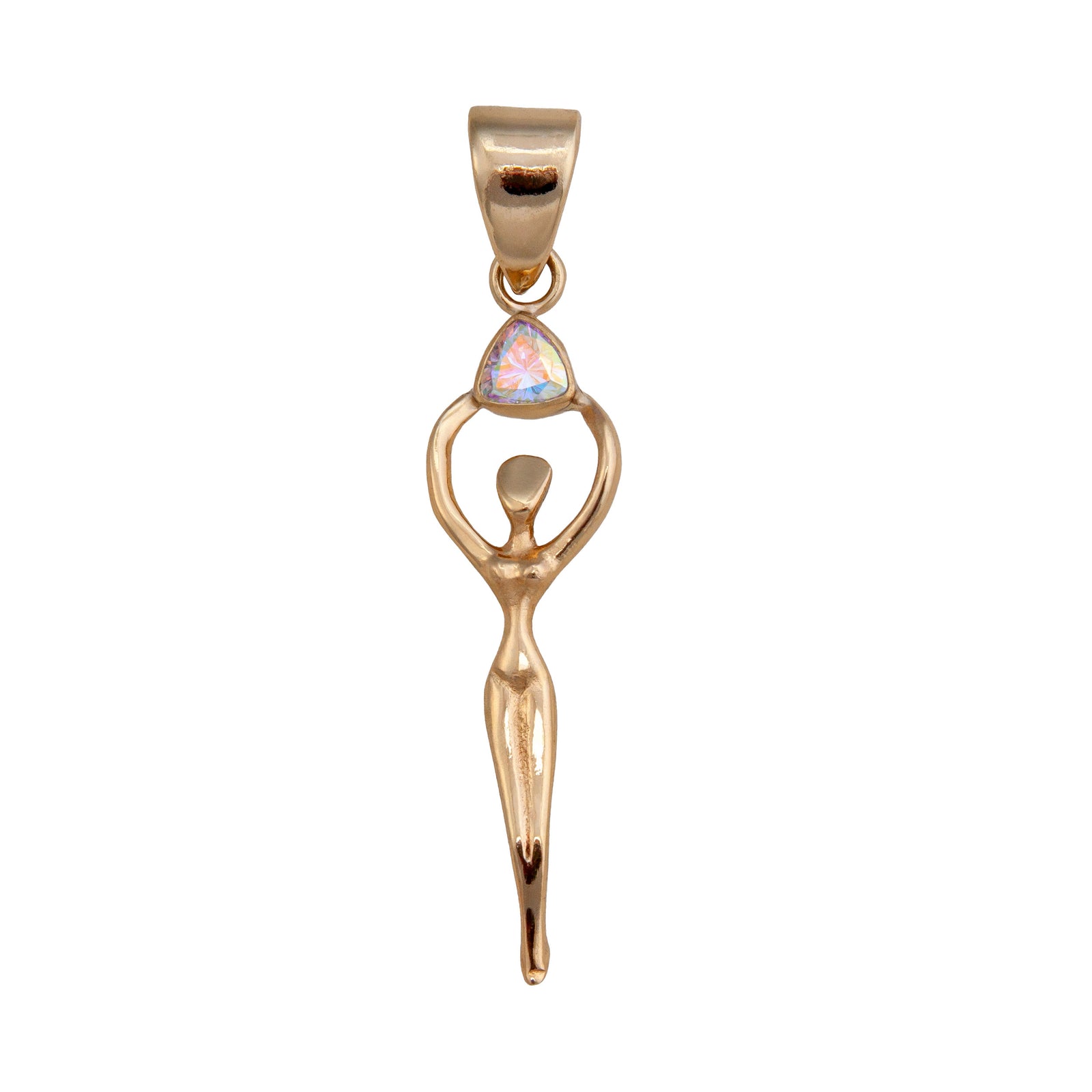 Alchemia Mercury Mist Trillion Goddess Pendant | Charles Albert Jewelry
