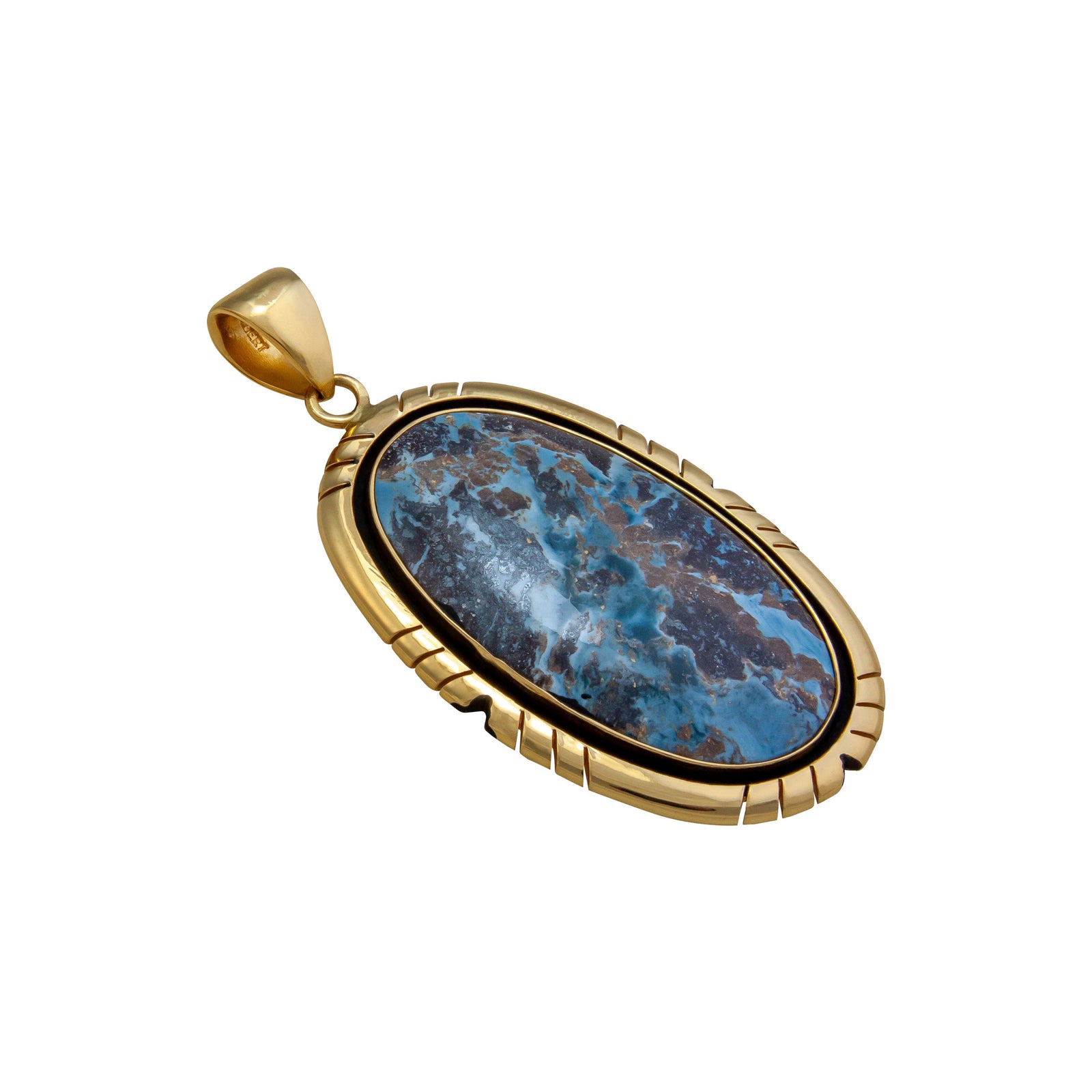 Alchemia Aztec Lapis C/O Oval Pendant | Charles Albert Jewelry