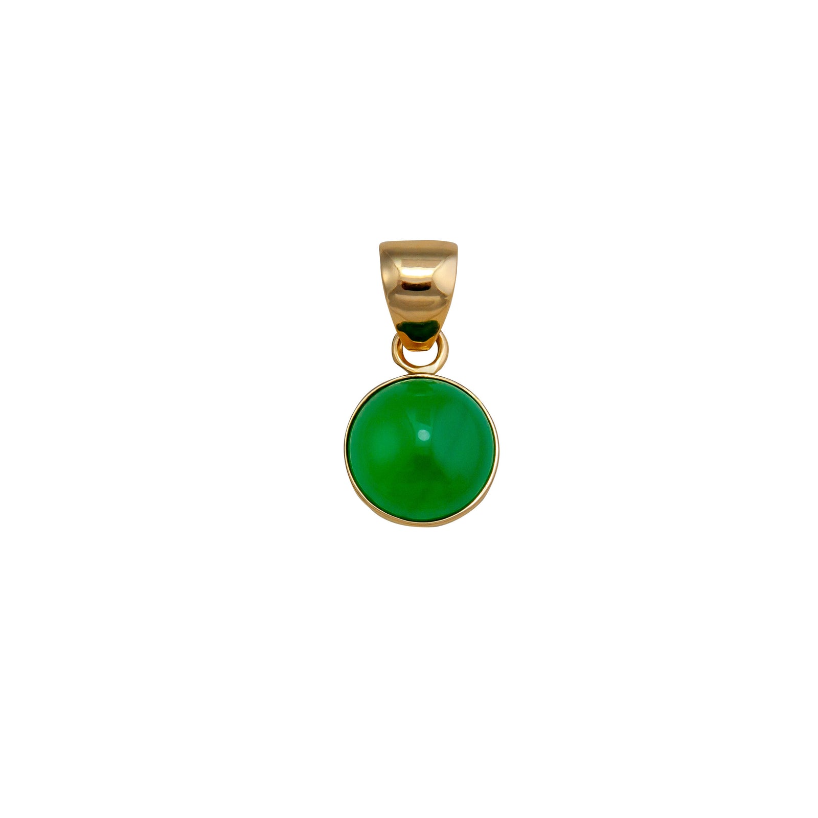Alchemia Green Quartz Round Pendant | Charles Albert Jewelry