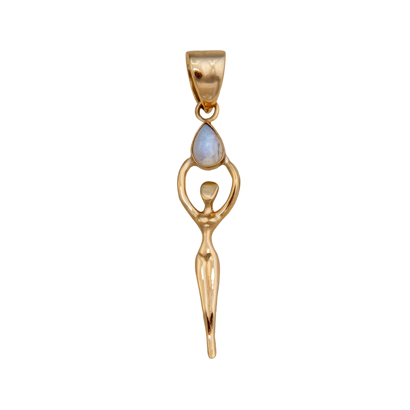 Alchemia Rainbow Moonstone Goddess Pendant | Charles Albert Jewelry