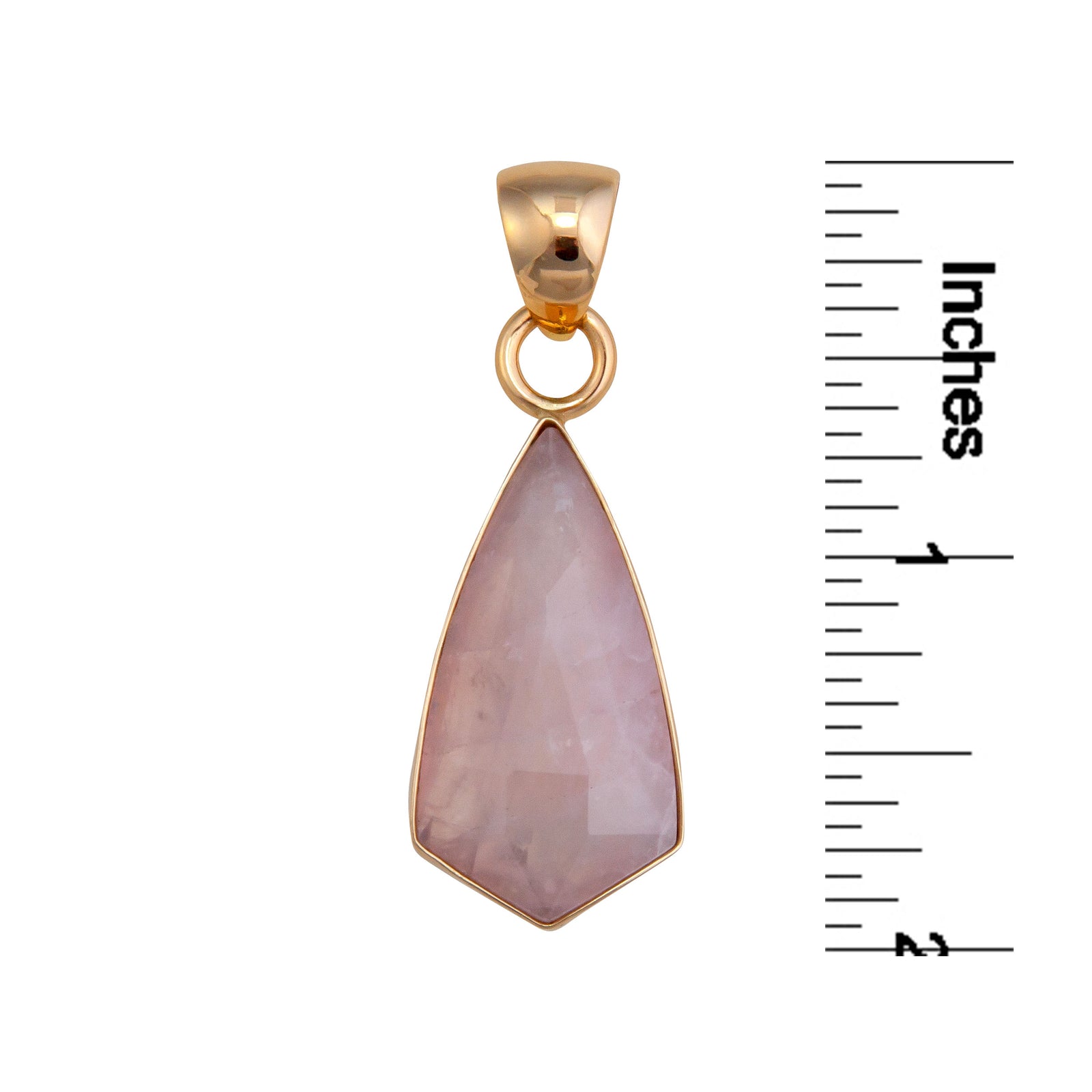 Alchemia Rose Quartz Geometric Pendant | Charles Albert Jewelry