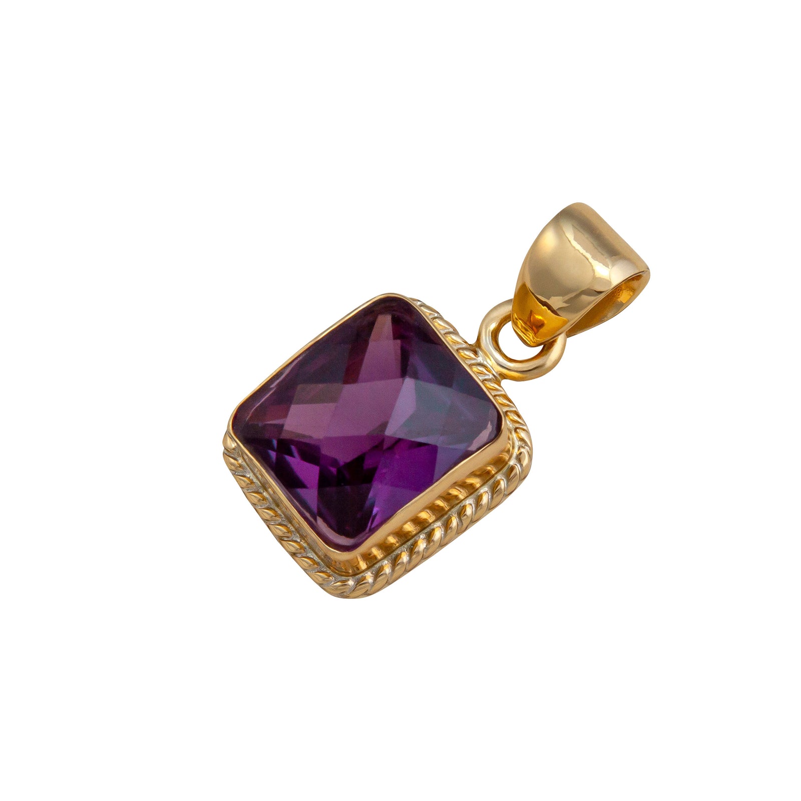 Alchemia Lab Created Alexandrite Rope Pendant | Charles Albert Jewelry