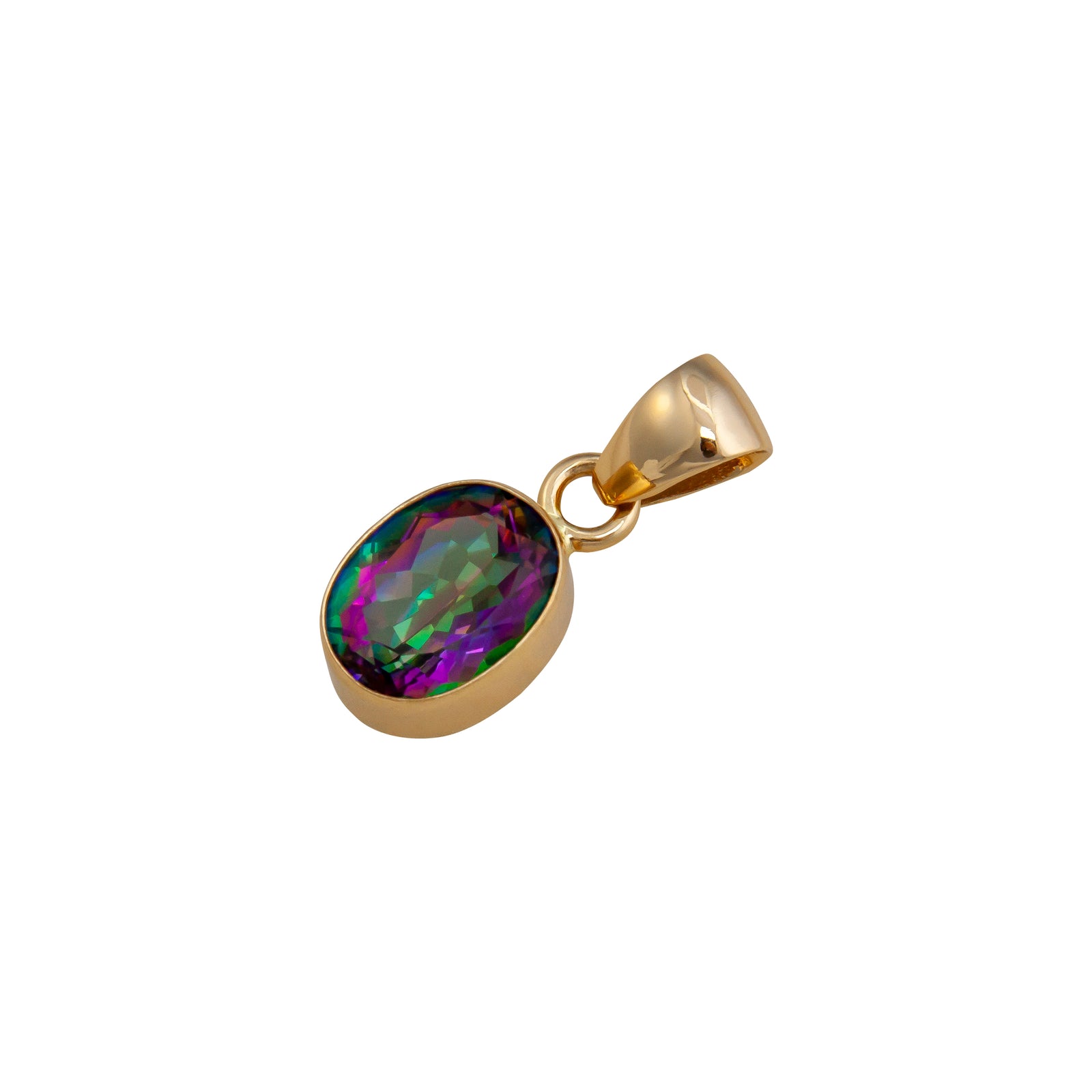 Alchemia Rainbow Mystic Oval Pendant | Charles Albert Jewelry