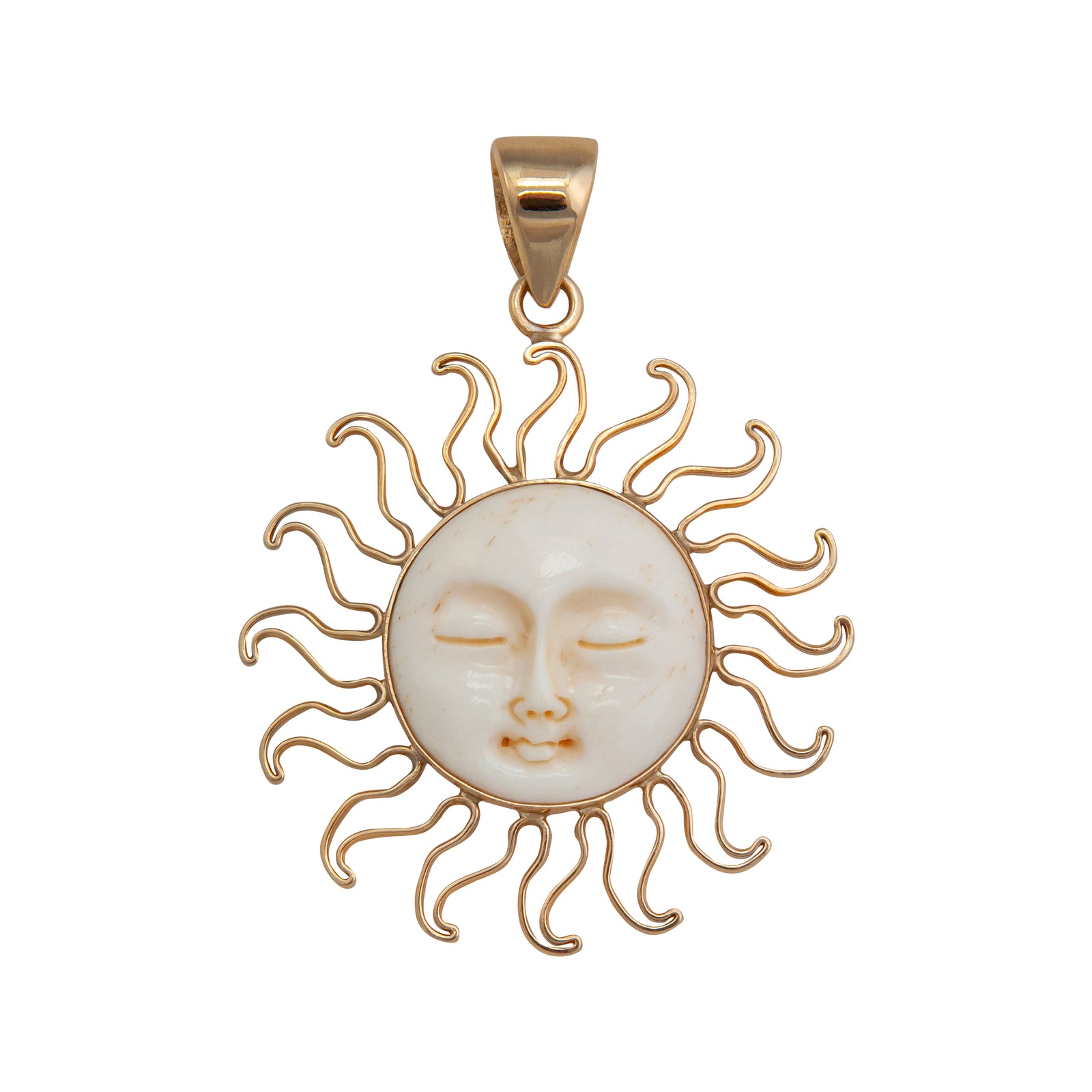 Alchemia Bone Sun Pendant | Charles Albert Jewelry