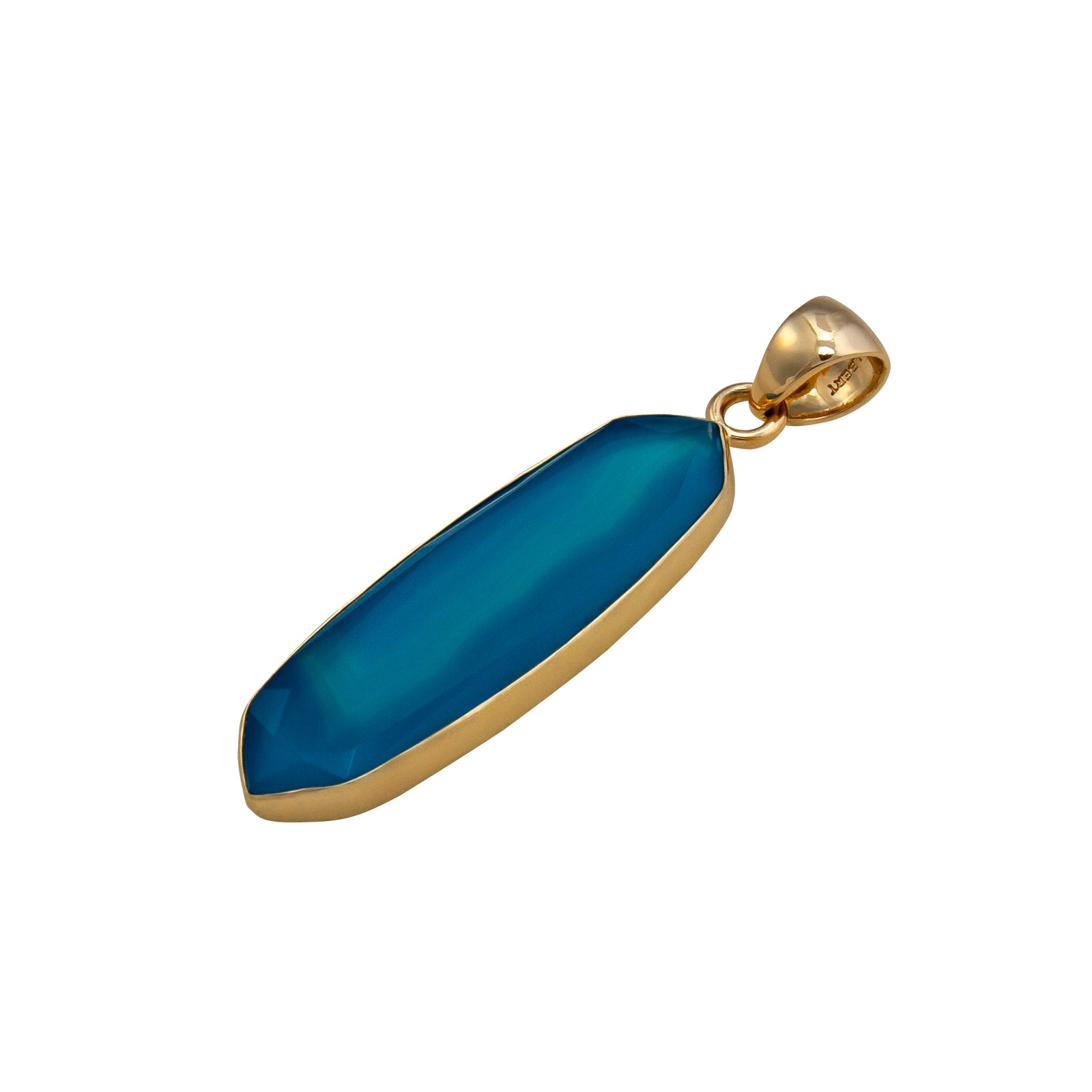 Alchemia Blue Agate Pendant | Charles Albert Jewelry