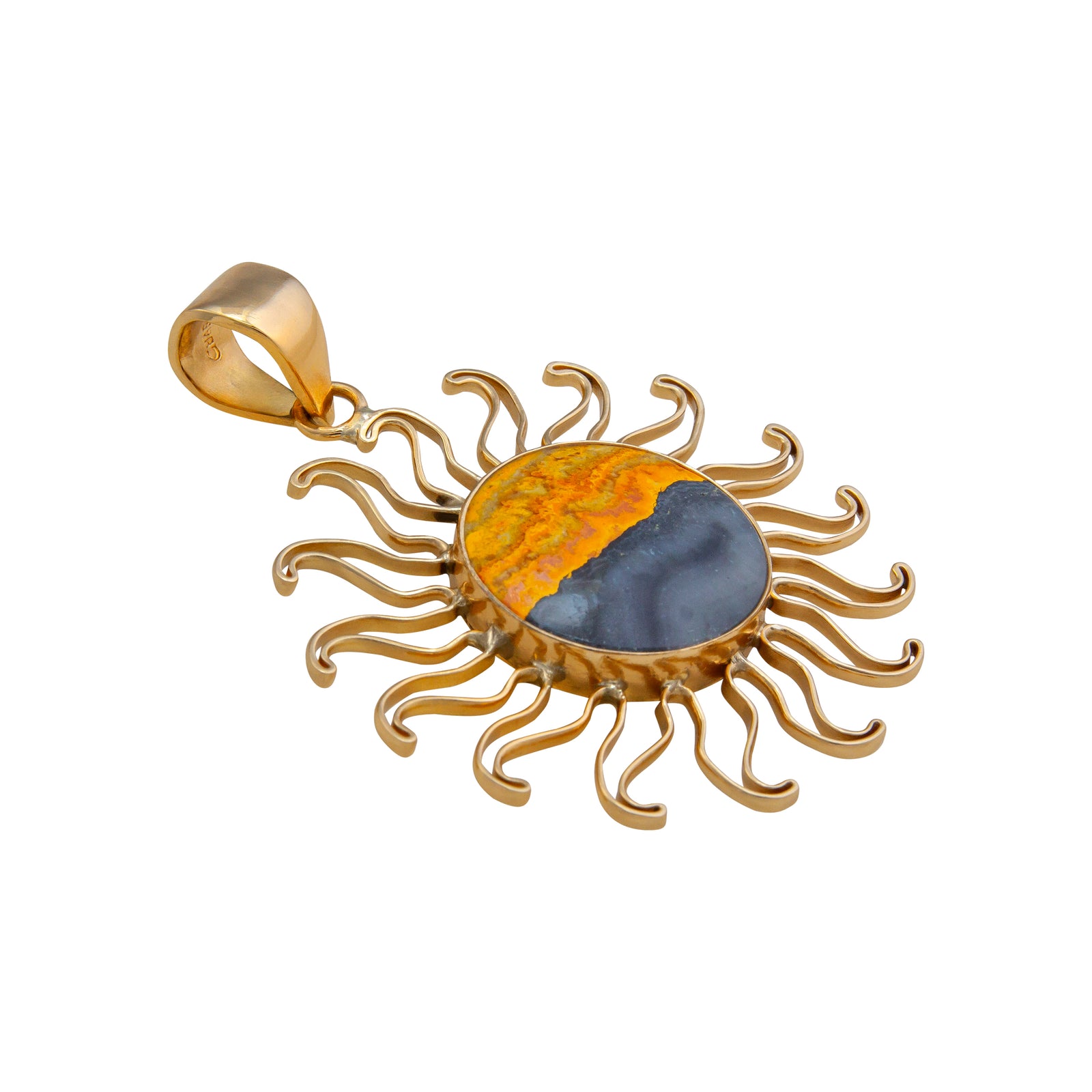 Alchemia Bumble Bee Jasper Sun Pendant | Charles Albert Jewelry