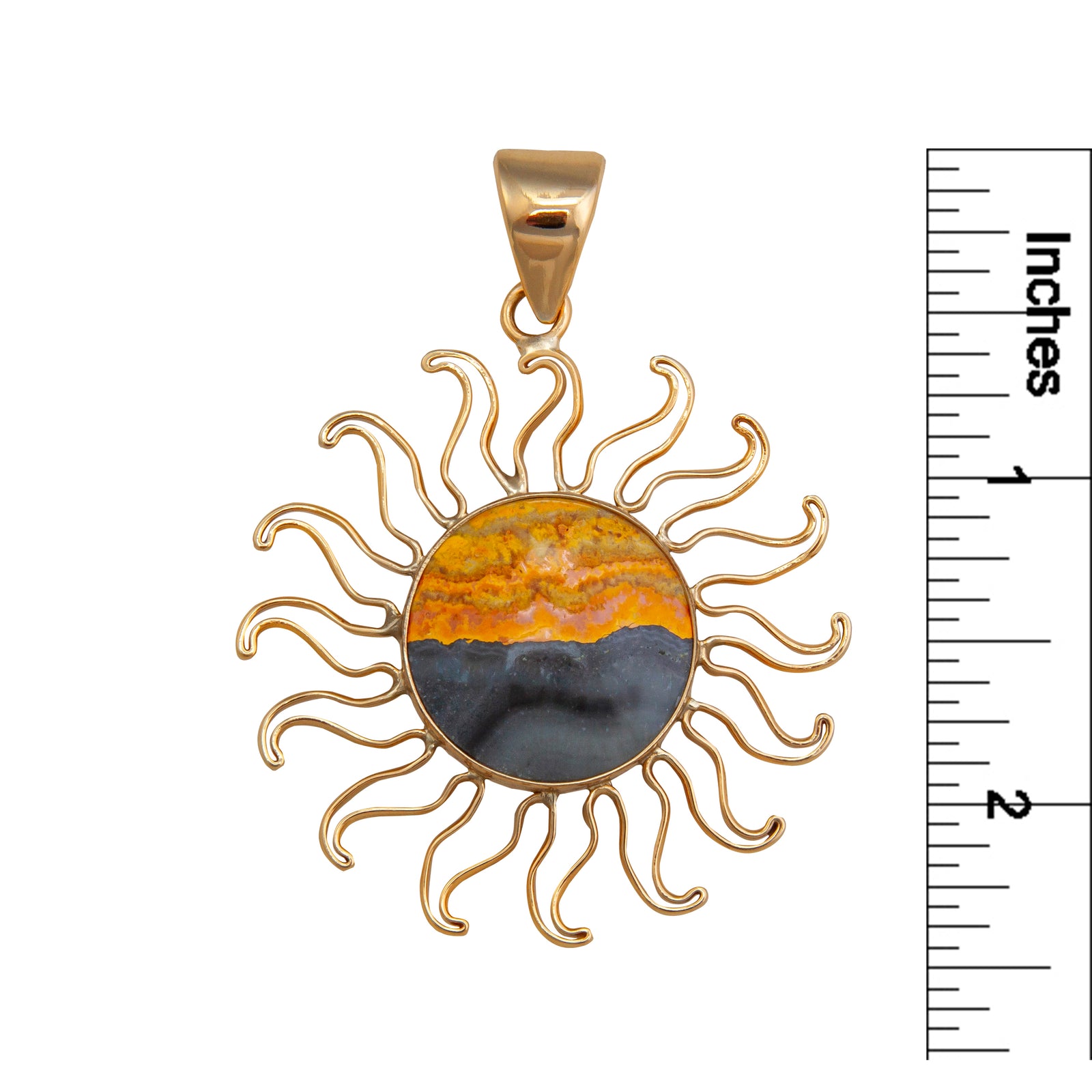 Alchemia Bumble Bee Jasper Sun Pendant | Charles Albert Jewelry