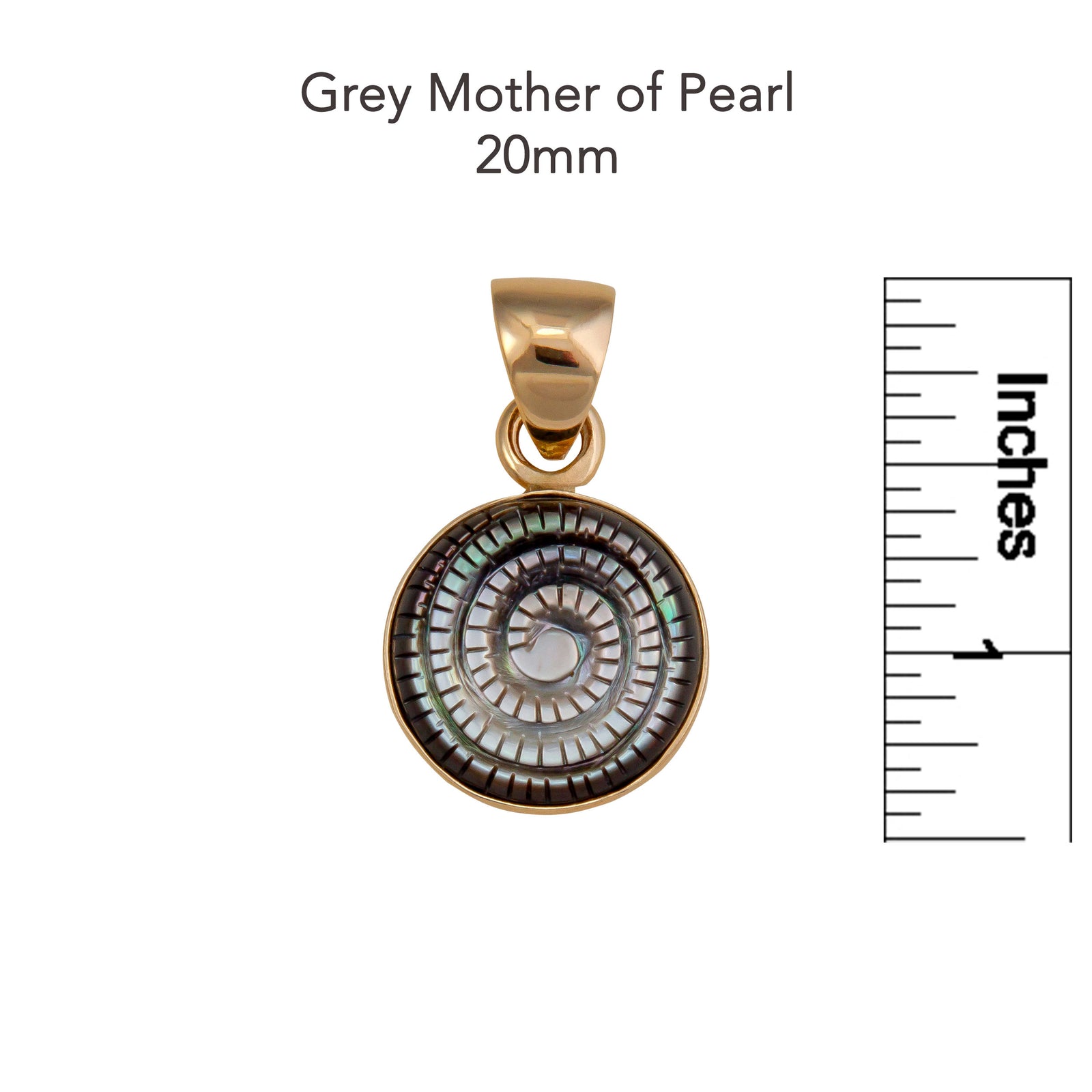 Alchemia Mother of Pearl Swirl Pendant | Charles Albert Jewelry