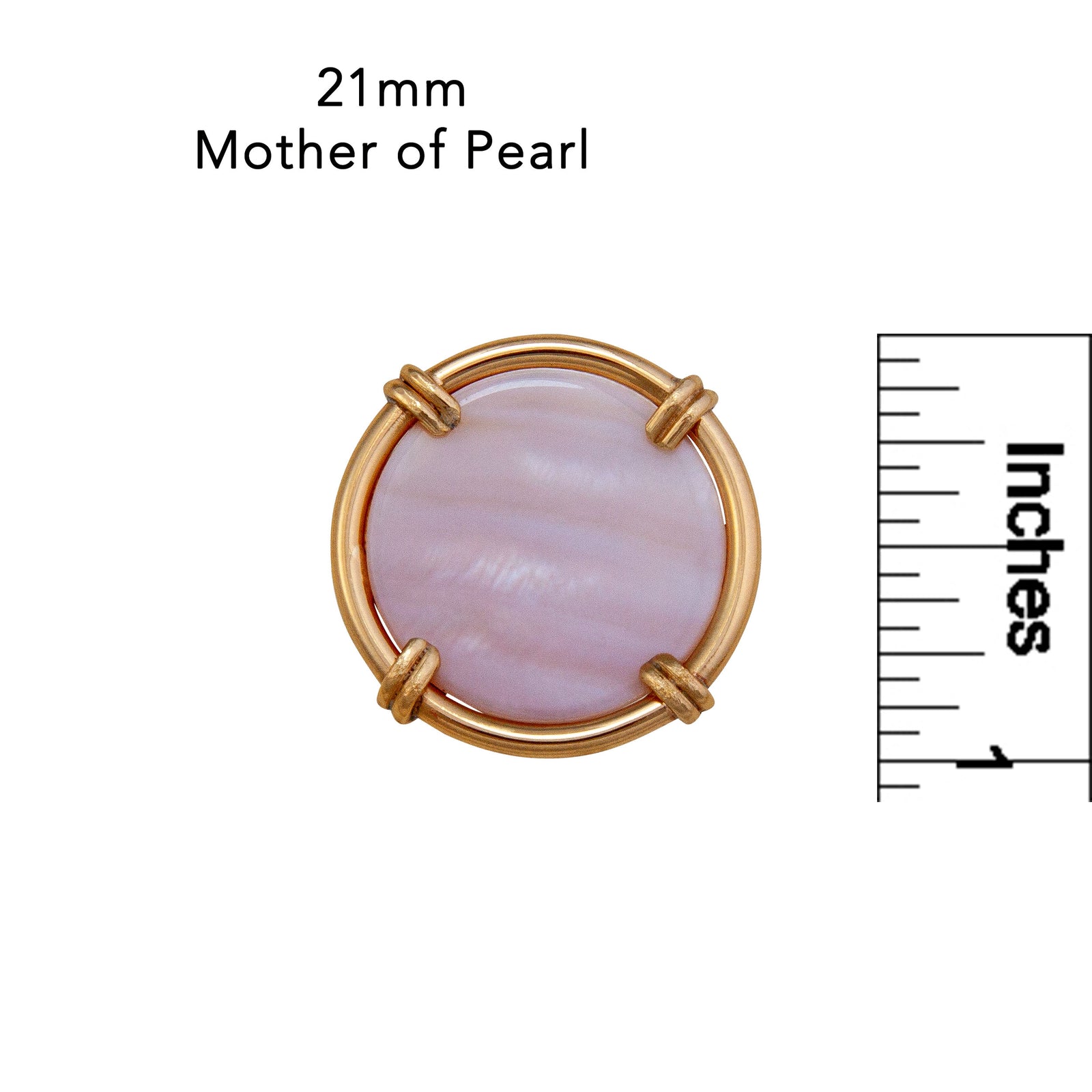 Alchemia Mother of Pearl Adjustable Prong Ring - Small | Charles Albert Jewelry