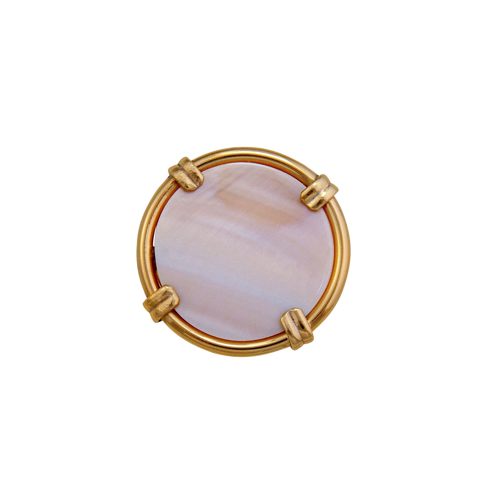 Alchemia Mother of Pearl Adjustable Prong Ring - Large | Charles Albert Jewelry
