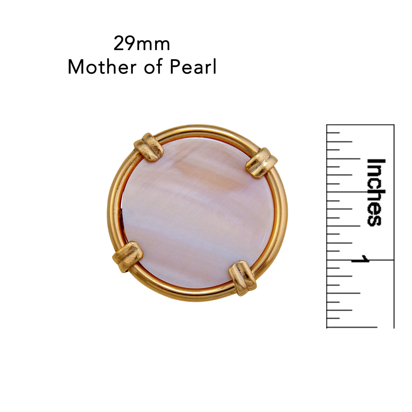 Alchemia Mother of Pearl Adjustable Prong Ring - Large | Charles Albert Jewelry