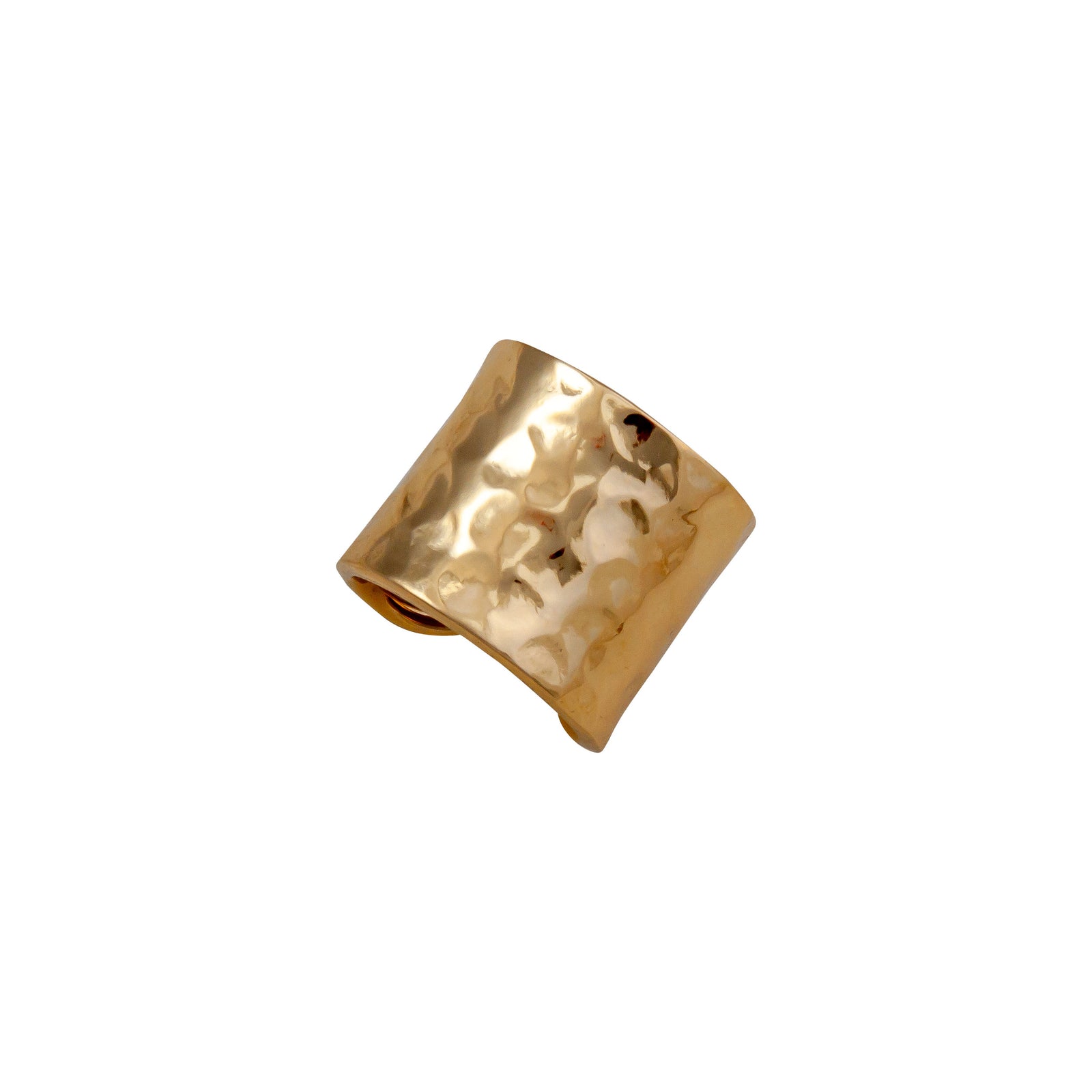 Alchemia Hammered Solid Adjustable Cuff Ring | Charles Albert Jewelry