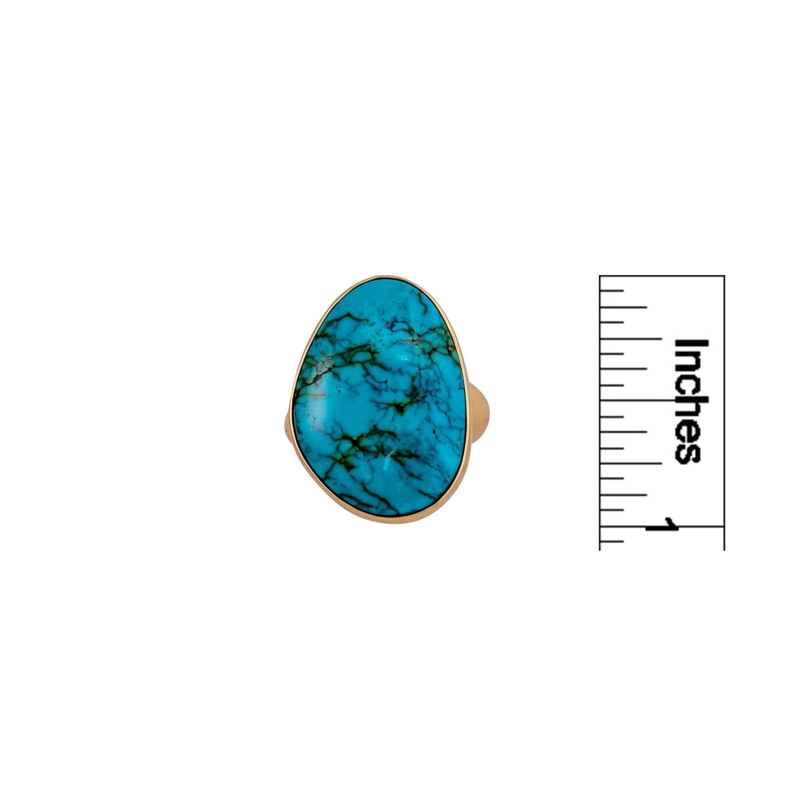 Alchemia Turquoise Freeform Adjustable Ring | Charles Albert Jewelry
