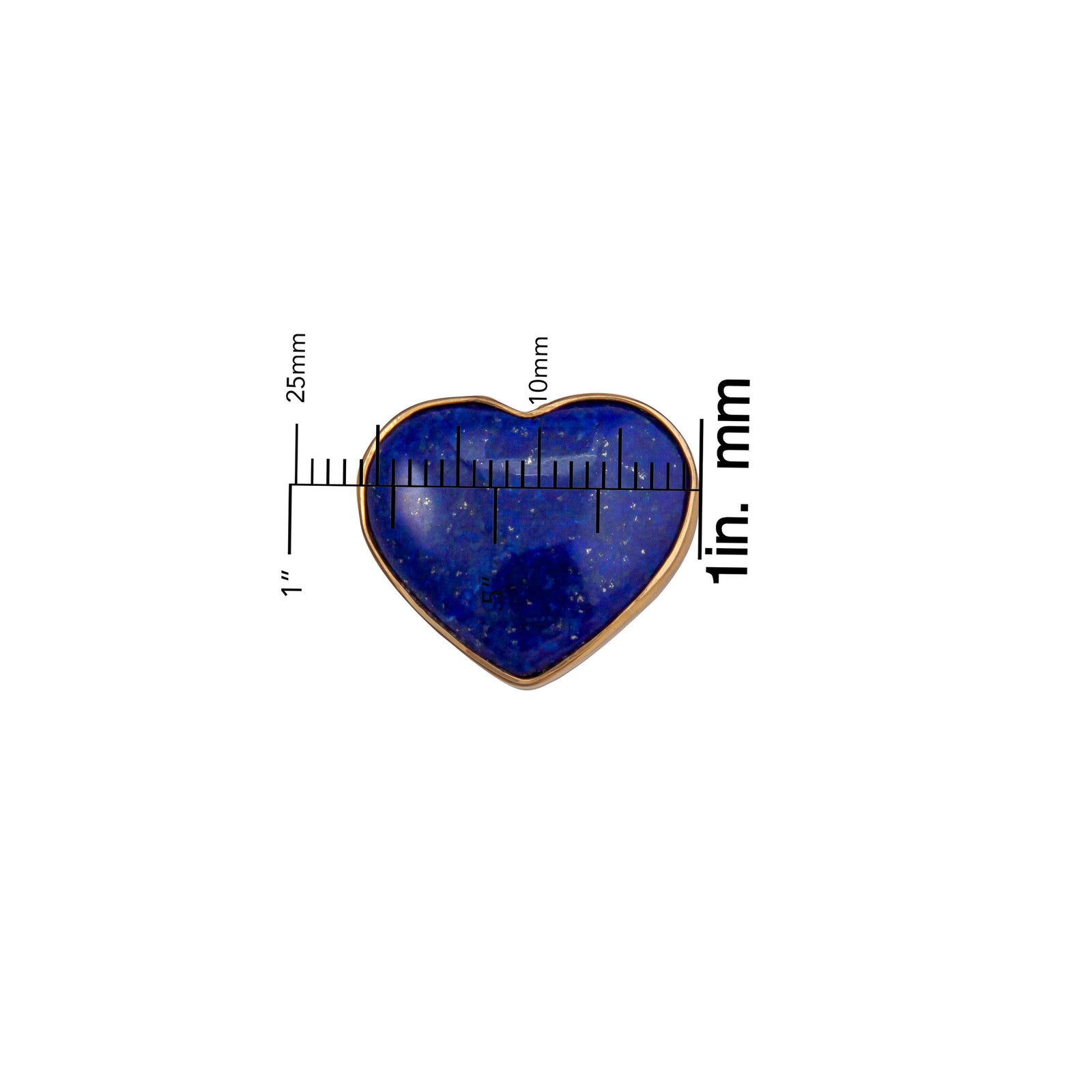 Alchemia Lapis Lazuli Heart Adjustable Ring | Charles Albert Jewelry