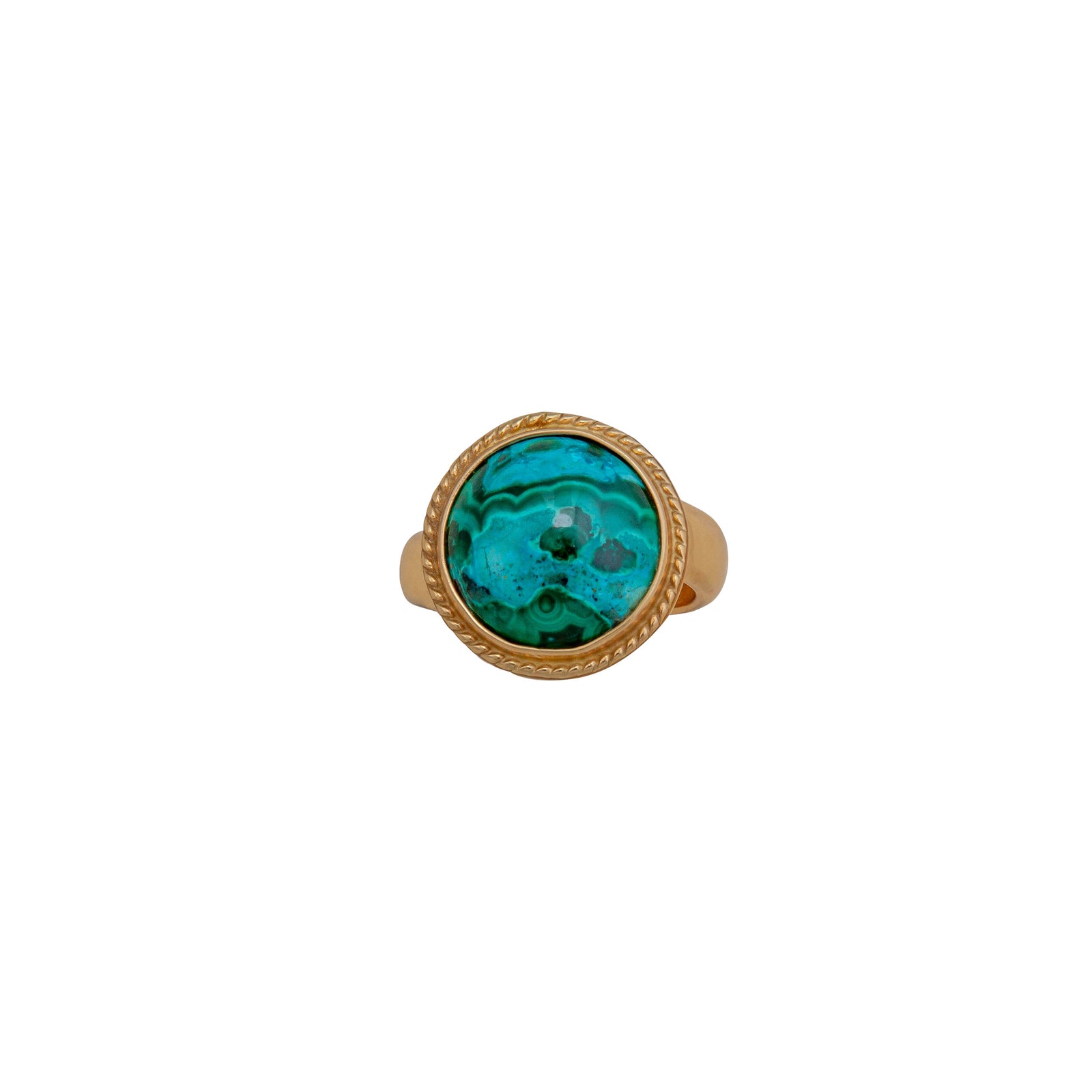 Alchemia Shattuckite Round Rope Adjustable Ring | Charles Albert Jewelry