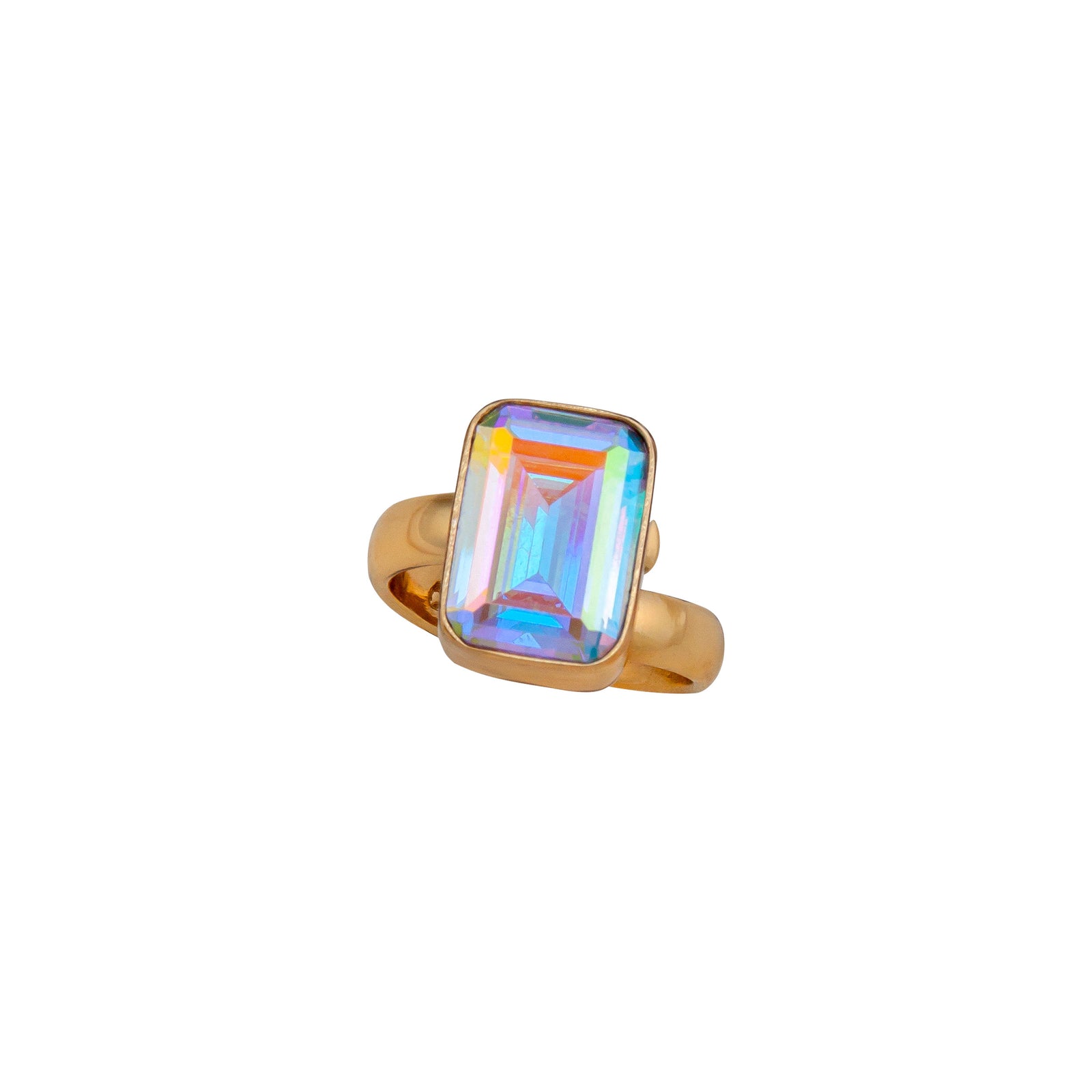 Alchemia Mercury Mist Rectangle Adjustable Ring | Charles Albert Jewelry
