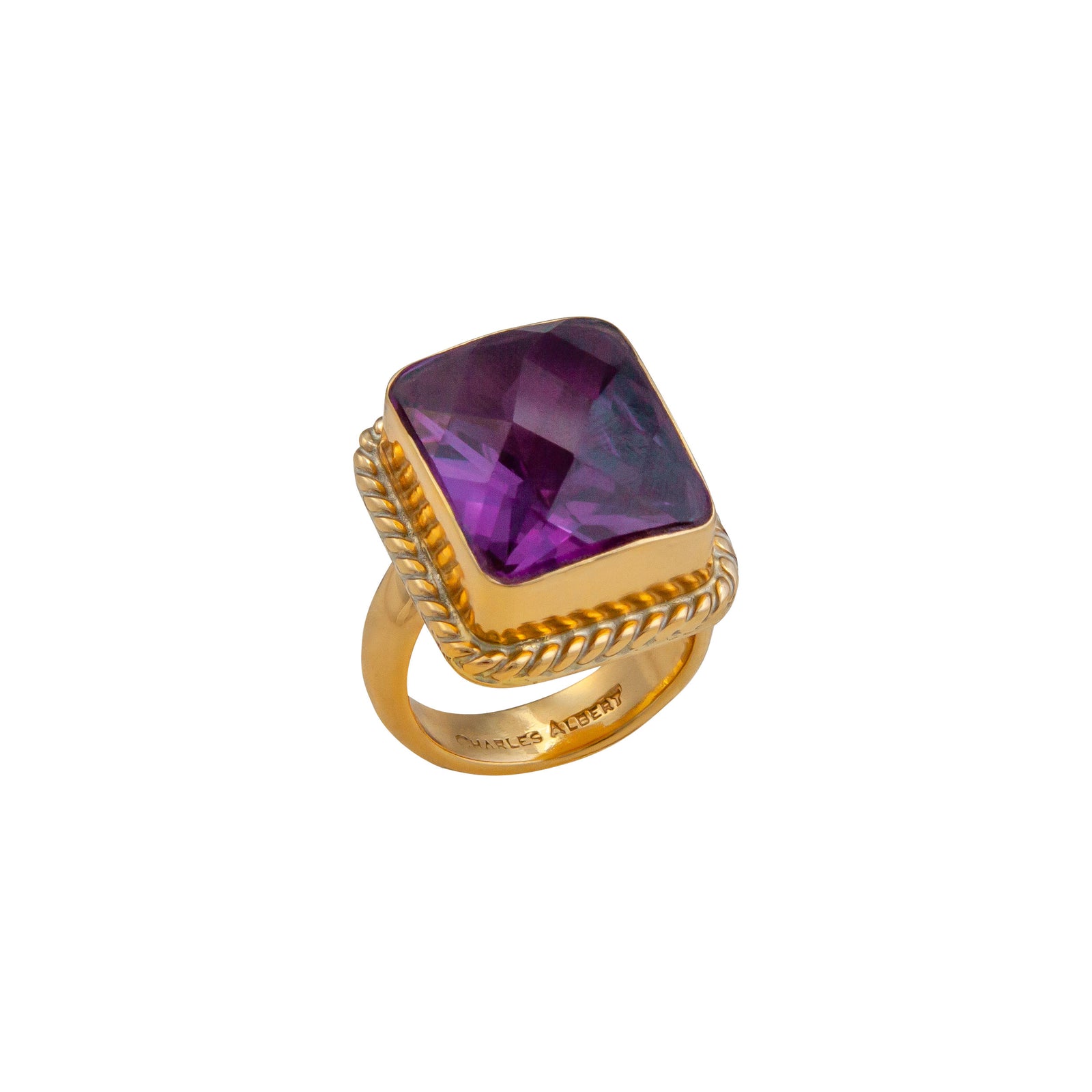 Alchemia Lab Alexandrite Rope Adjustable Ring | Charles Albert Jewelry