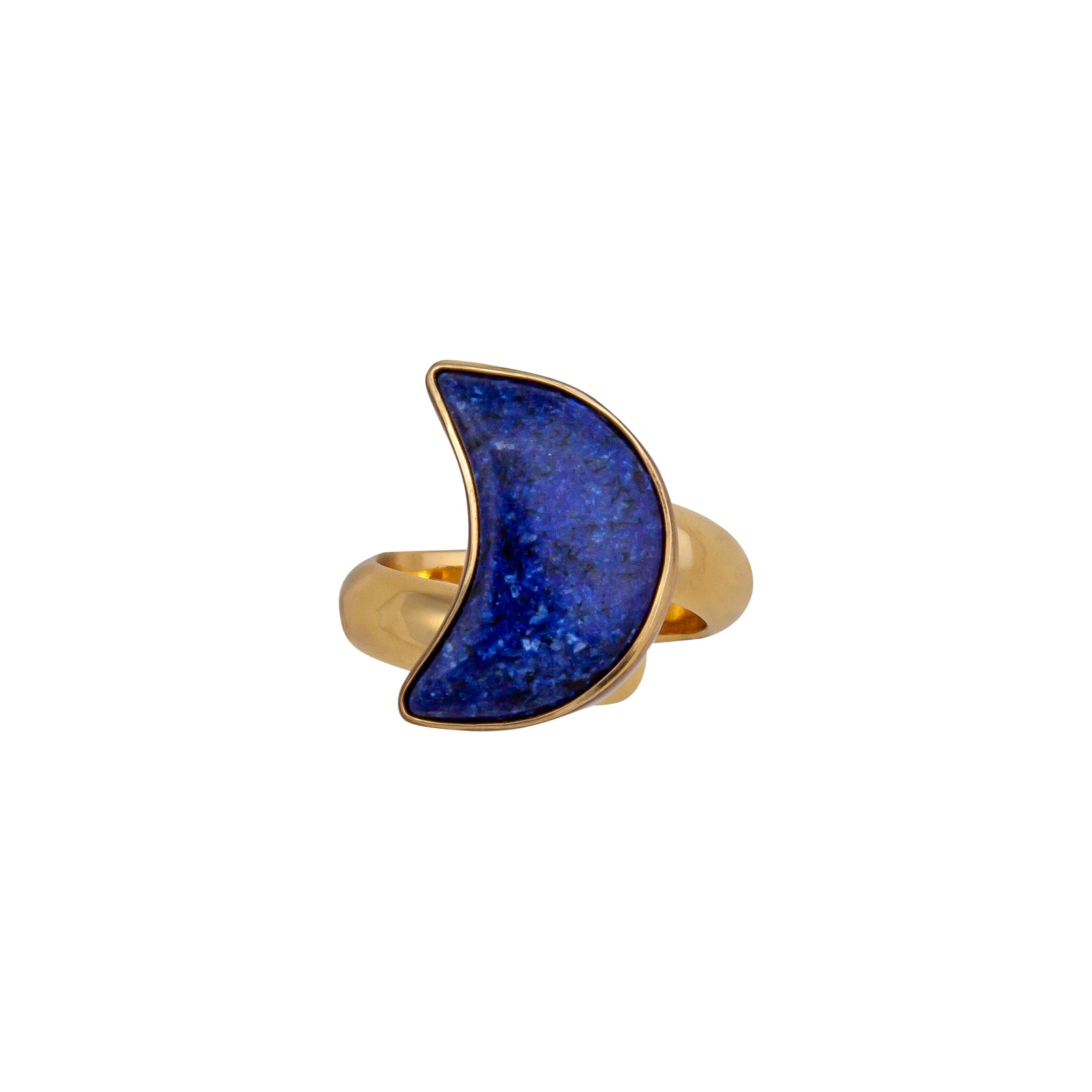 Alchemia Lapis Lazuli Moon Adjustable Ring | Charles Albert Jewelry
