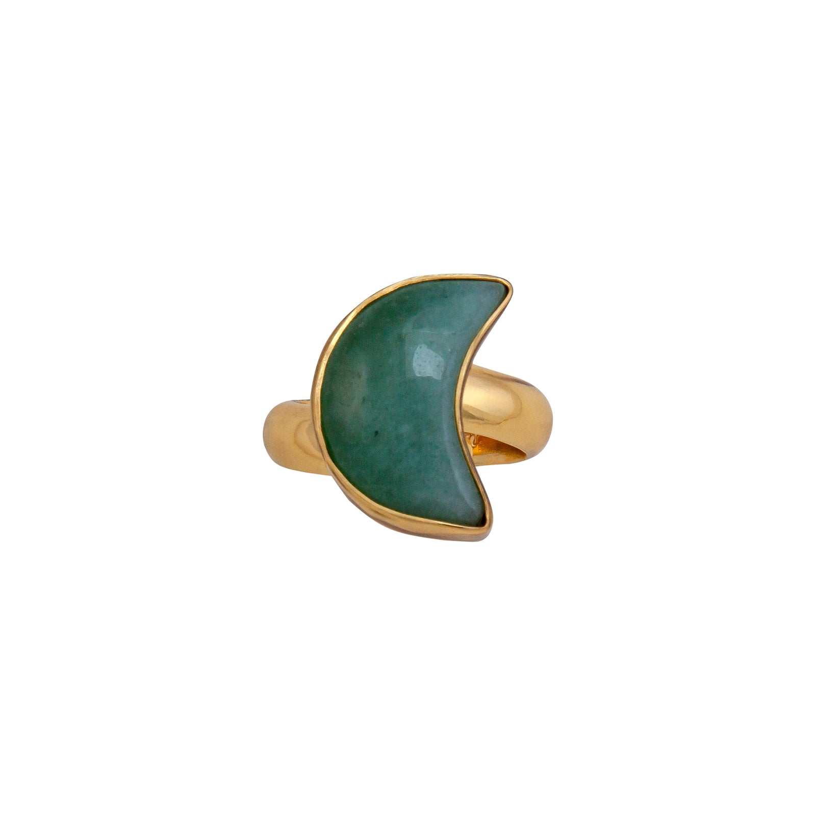 Alchemia Aventurine Moon Adjustable Ring | Charles Albert Jewelry