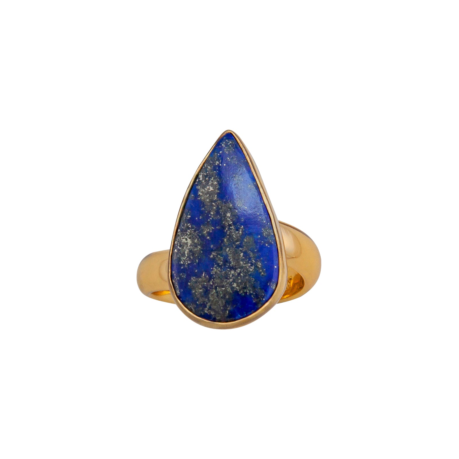 Alchemia Lapis Lazuli Teardrop Adjustable Ring | Charles Albert Jewelry