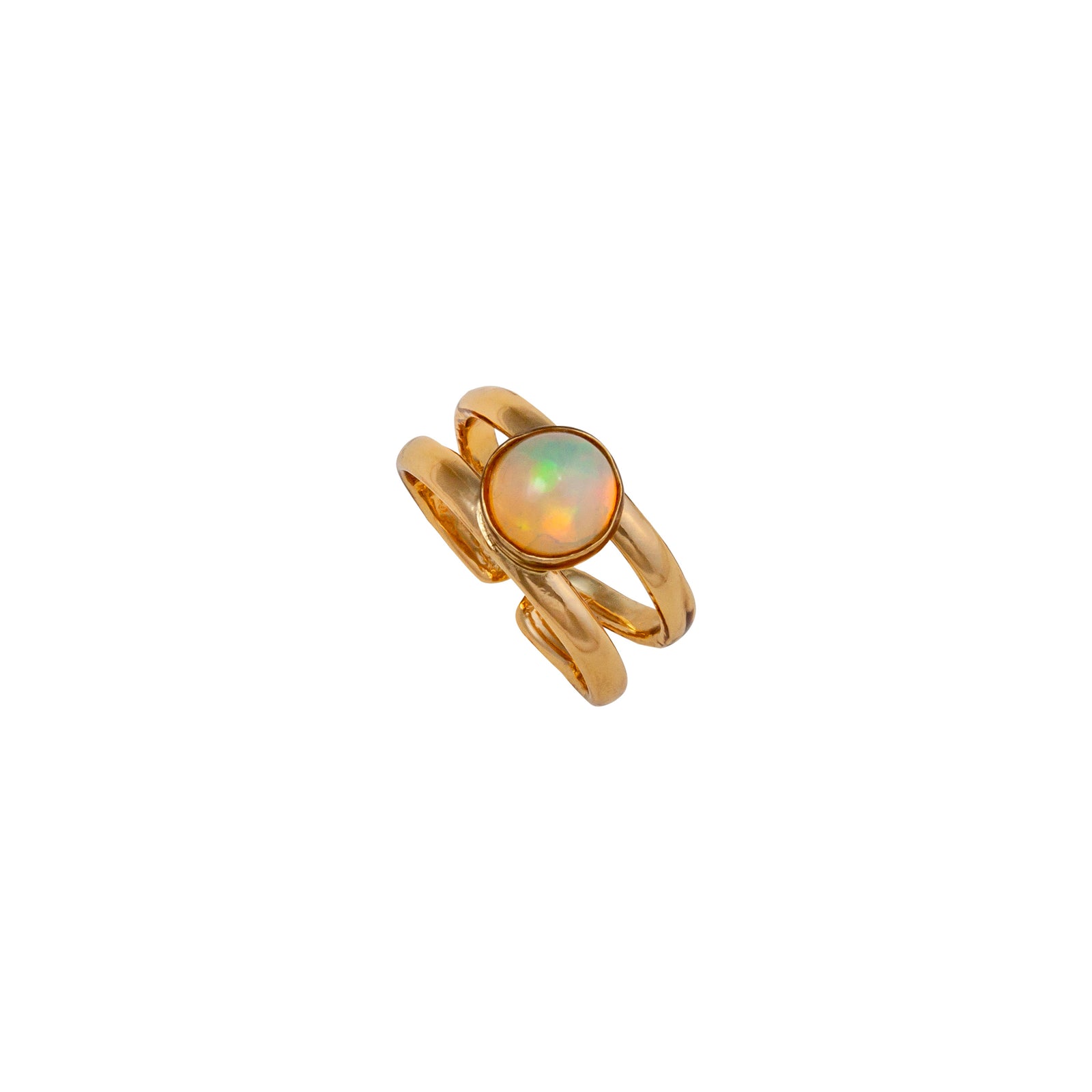 Alchemia Ethiopian Opal Cuff Ring | Charles Albert Jewelry