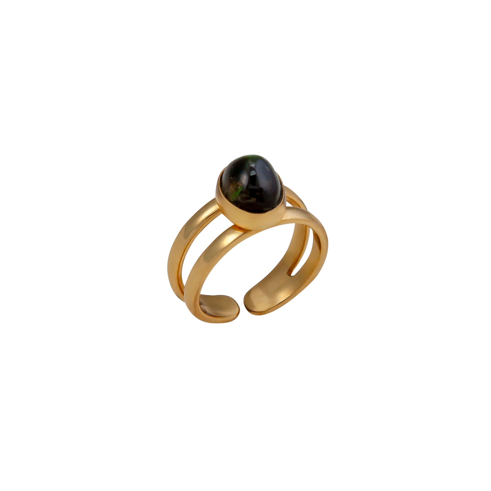 Alchemia Star Diopside Adjustable Cuff Ring | Charles Albert Jewelry
